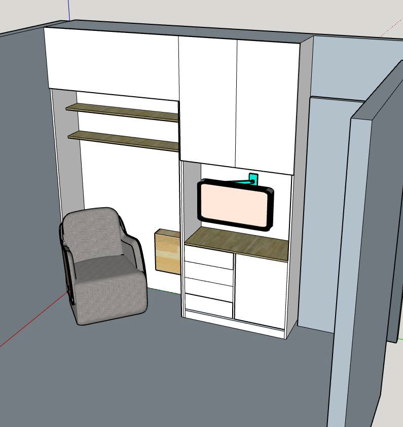Agencement sur mesure pour une petite chambre