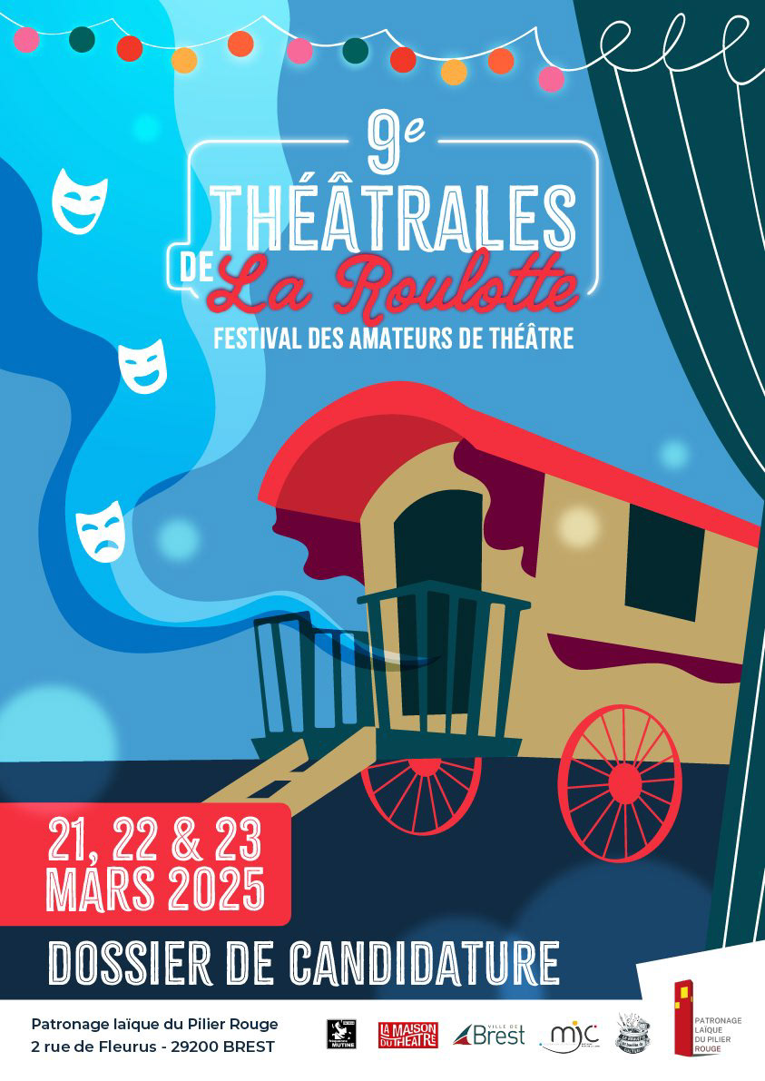 Affiche des Théâtrales de La Roulotte