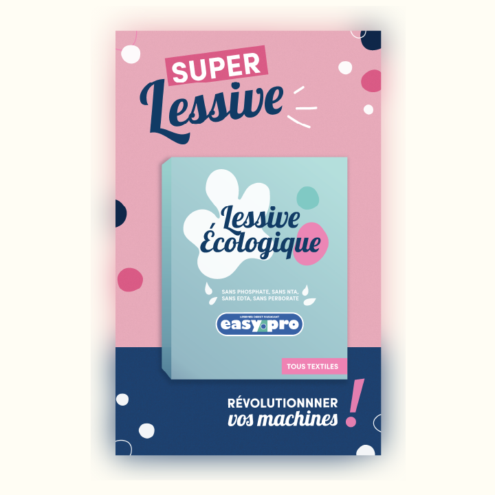 Adhésif pour la lessive de la laverie