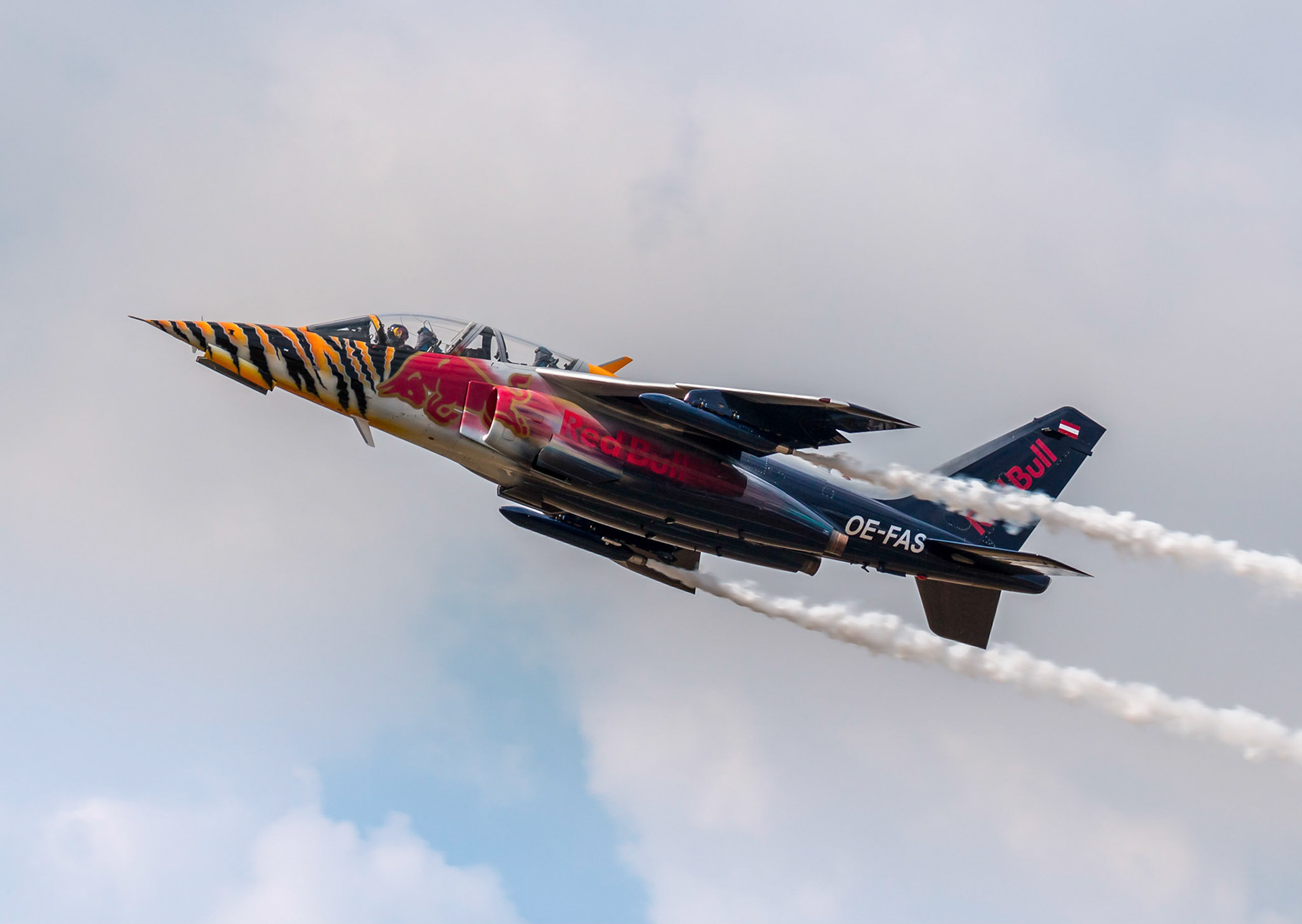 The Dassault/Dornier Alpha Jet light attack jet, and advanced jet trainer. Now being used by the Red Bull Display Team