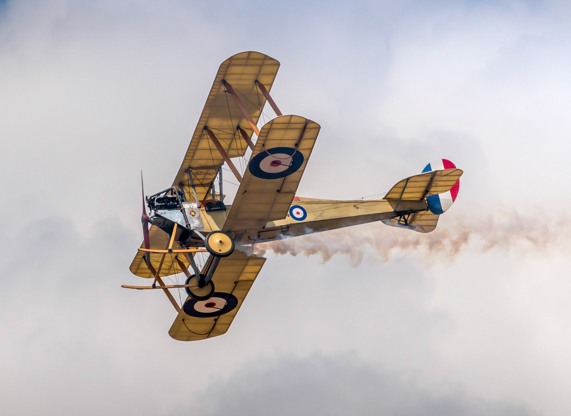 A World War 1 B.E.2 Biplane, manufactured by the Royal Aircraft Factory in Bristol, UK.

It's role was Reconnaissance, light bomber, night fighter, trainer and coastal patrol aircraft