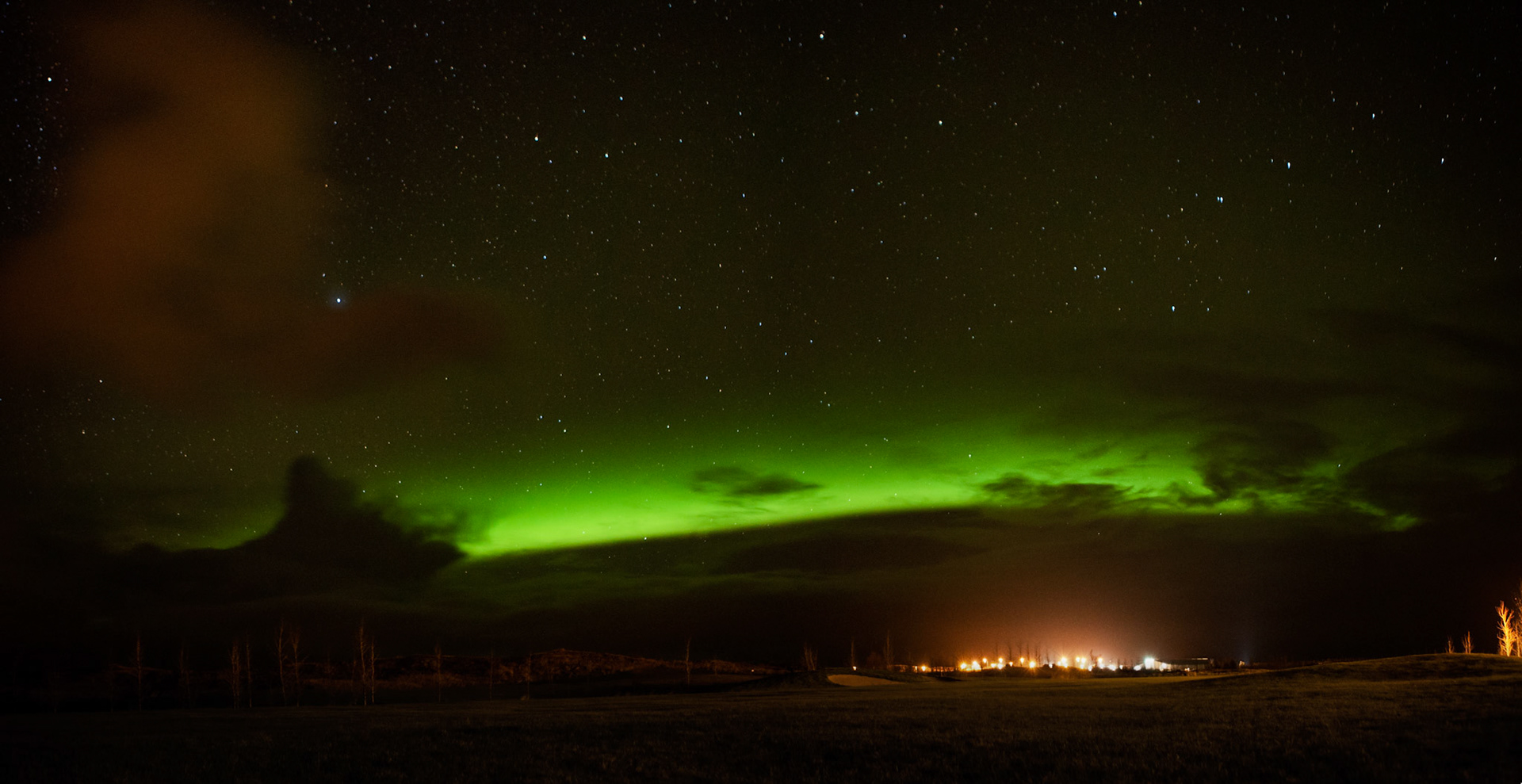 Northern Light at Borgarnes