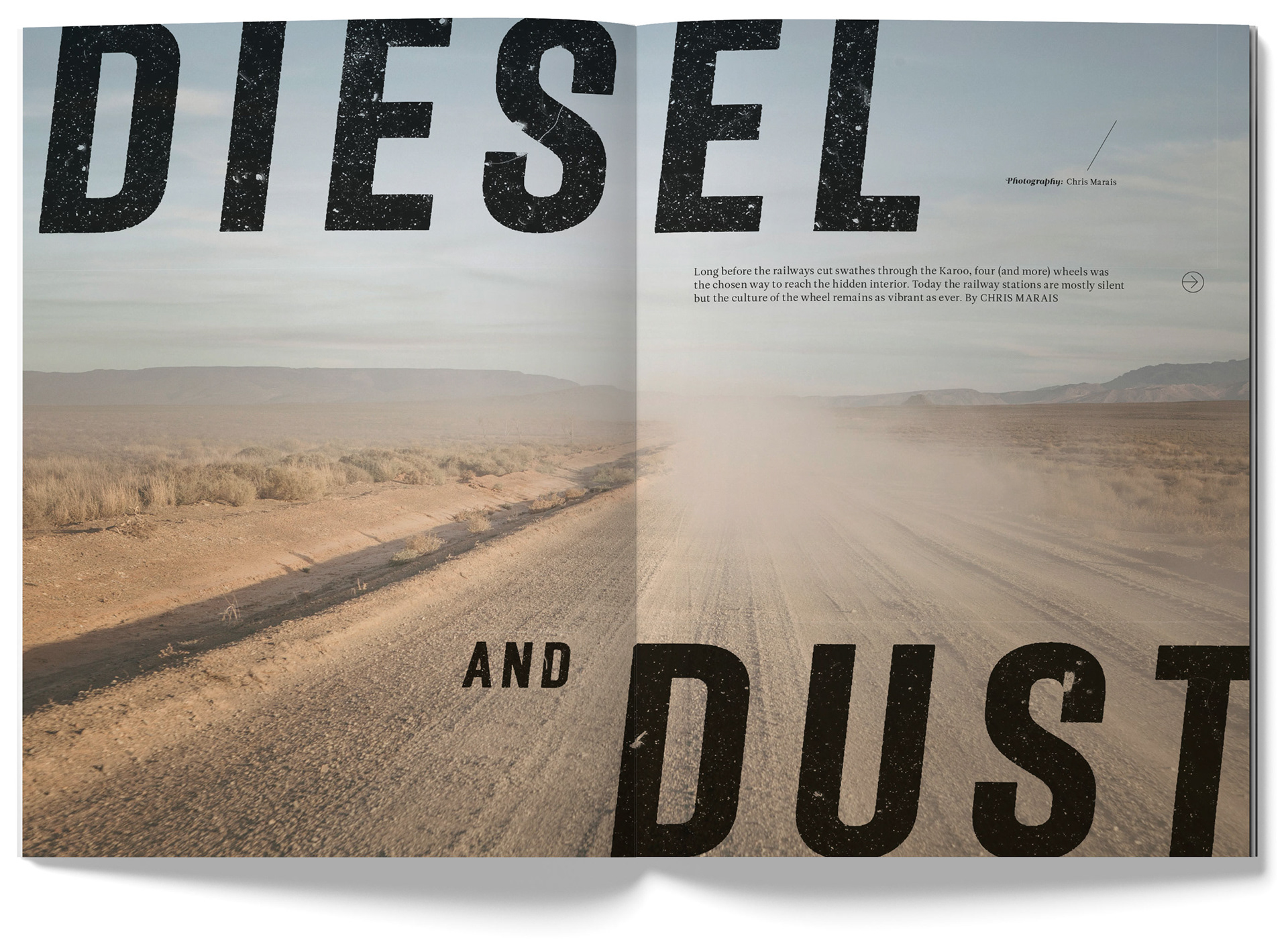 High Life SA feature - Diesel and Dust. Designed by Marc Backwell