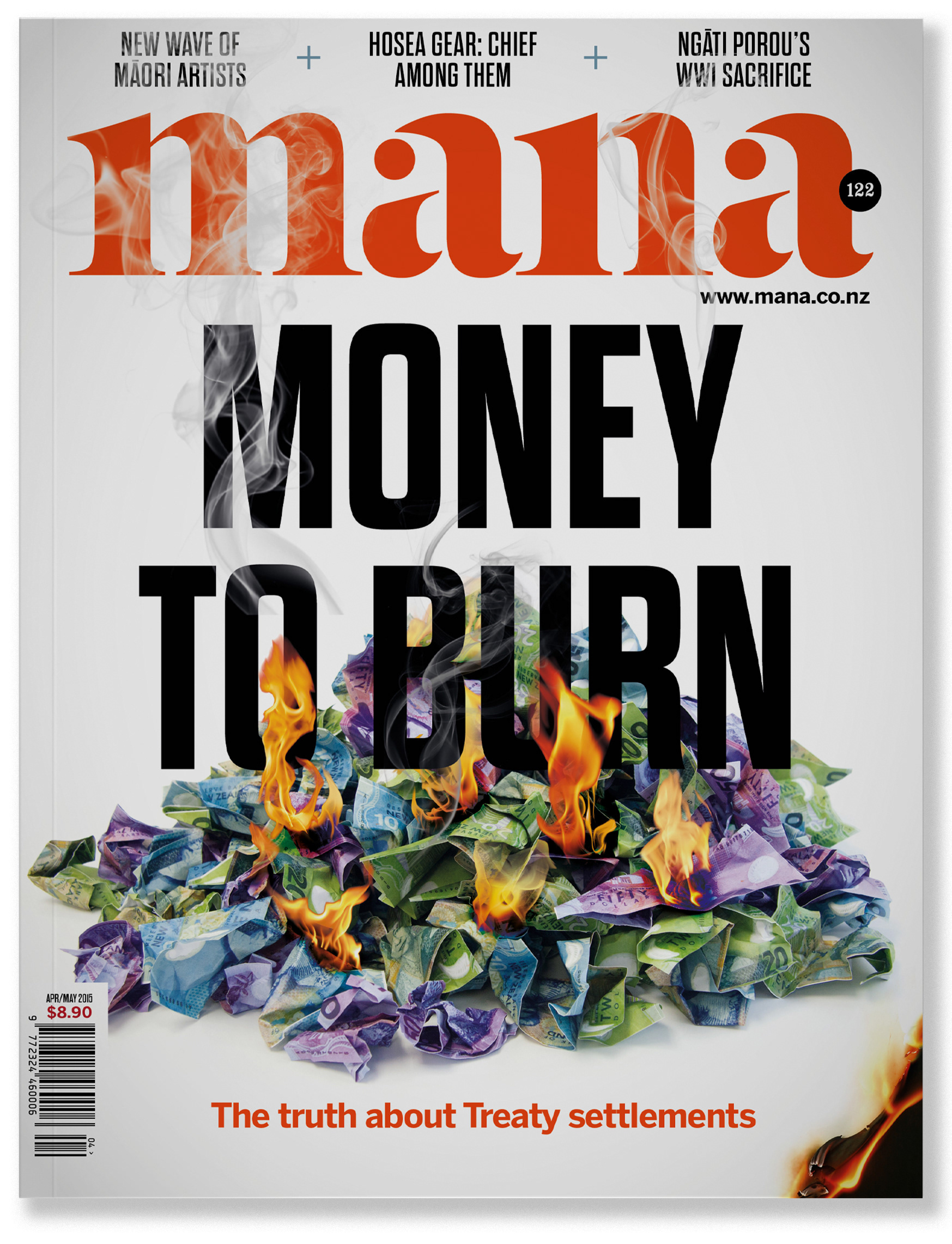 Mana cover - Money to Burn. Designed by Marc Backwell