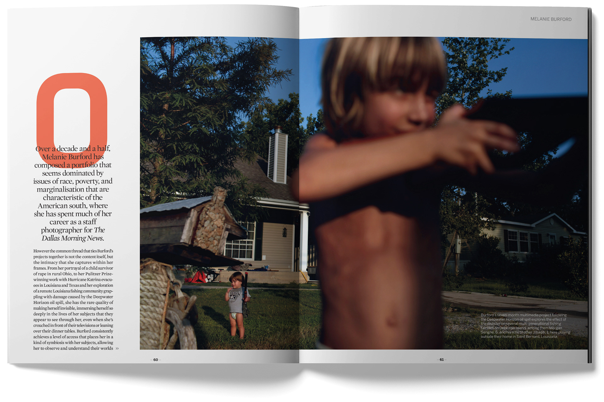 PRO Photographer feature - Mel Burford 2. Designed by Marc Backwell