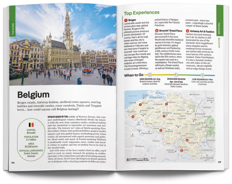 Lonely Planet The World Spread: Belgium 1