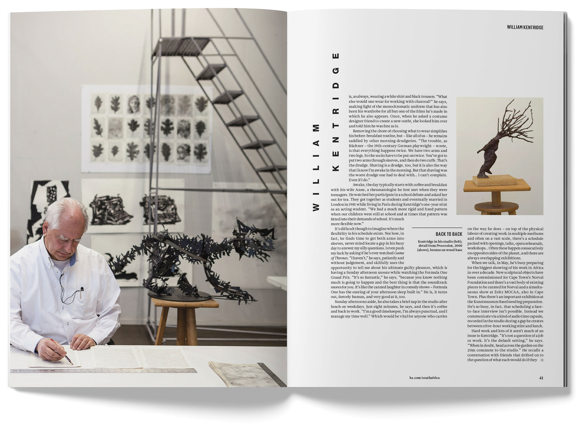 High Life SA feature - Kentridge 2. Designed by Marc Backwell