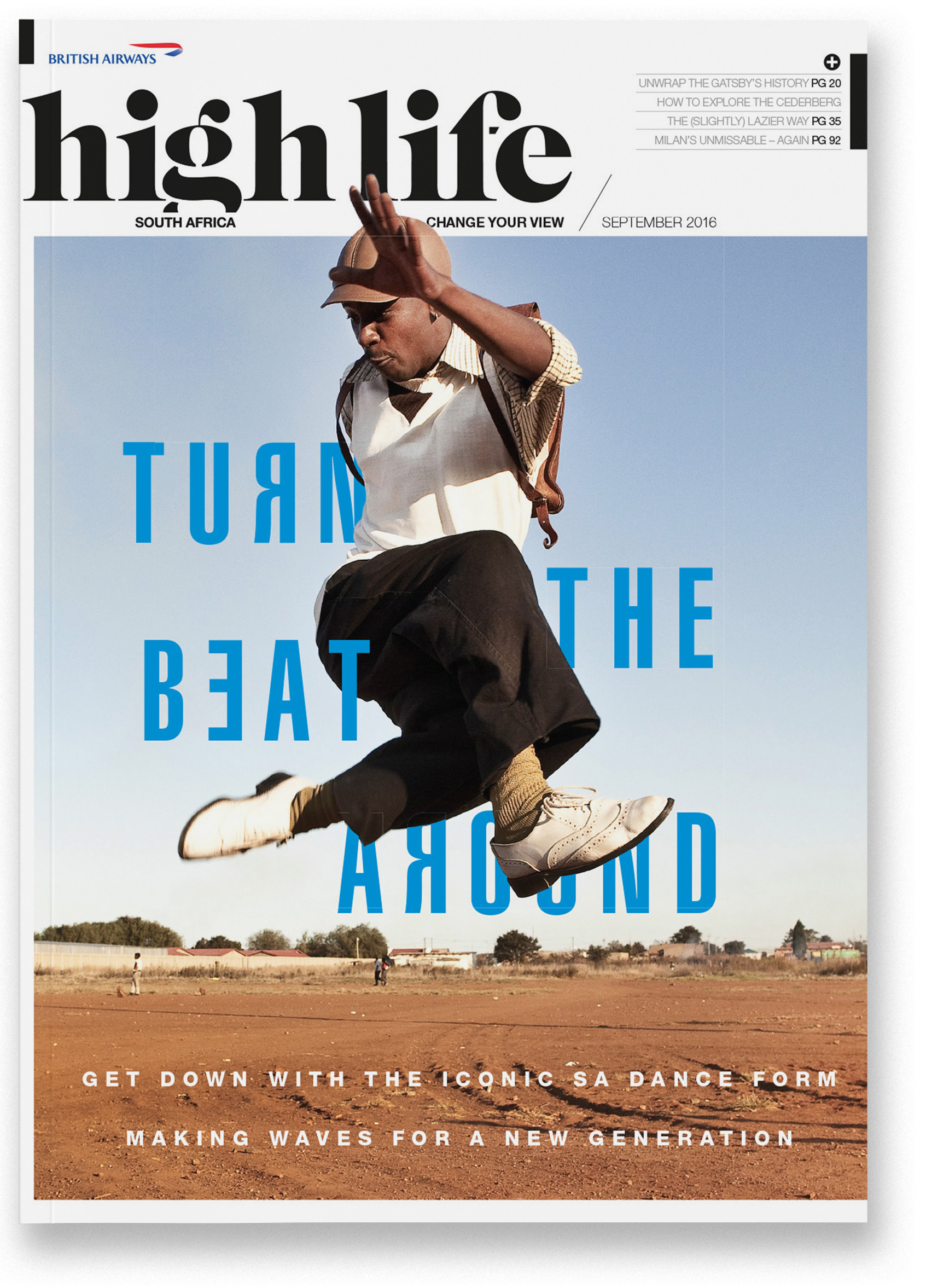 High Life SA cover - Pantsula. Designed by Marc Backwell
