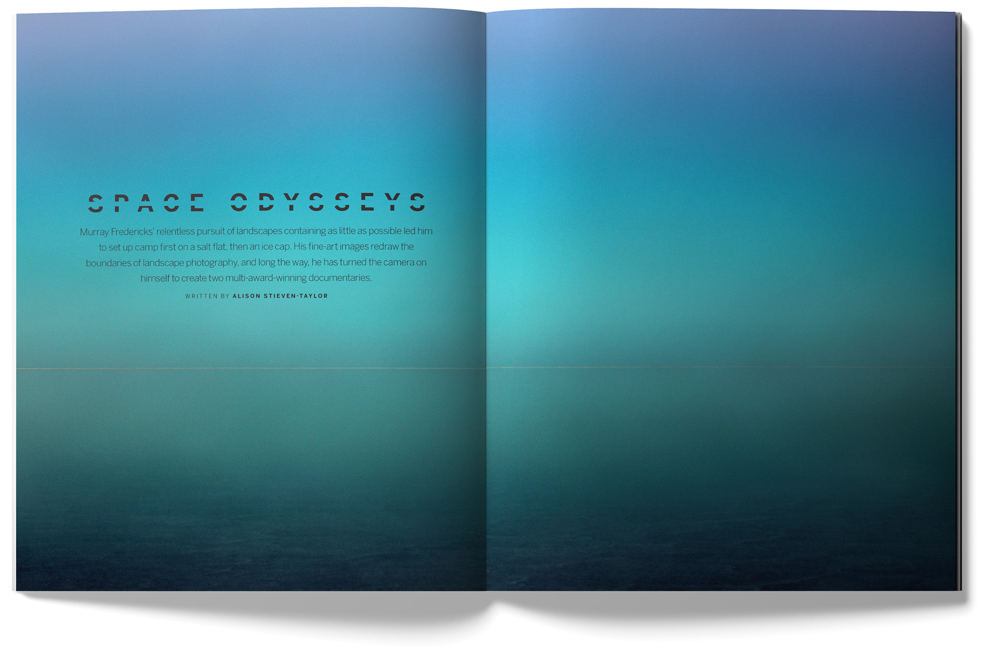 PRO Photographer feature - Space Odysseys 1. Designed by Marc Backwell