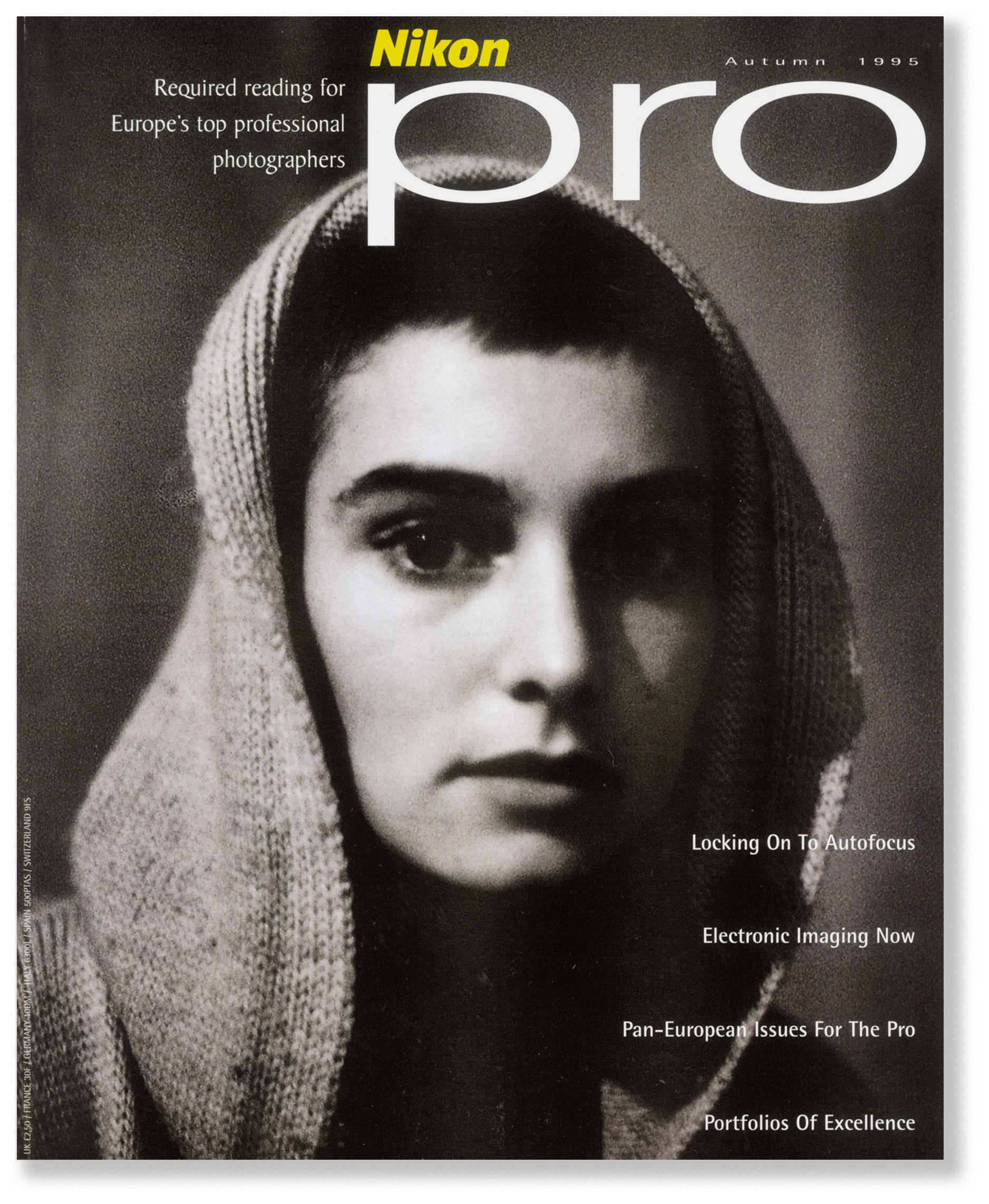 Nikon Pro magazine cover - Sinead. Designed by Marc Backwell