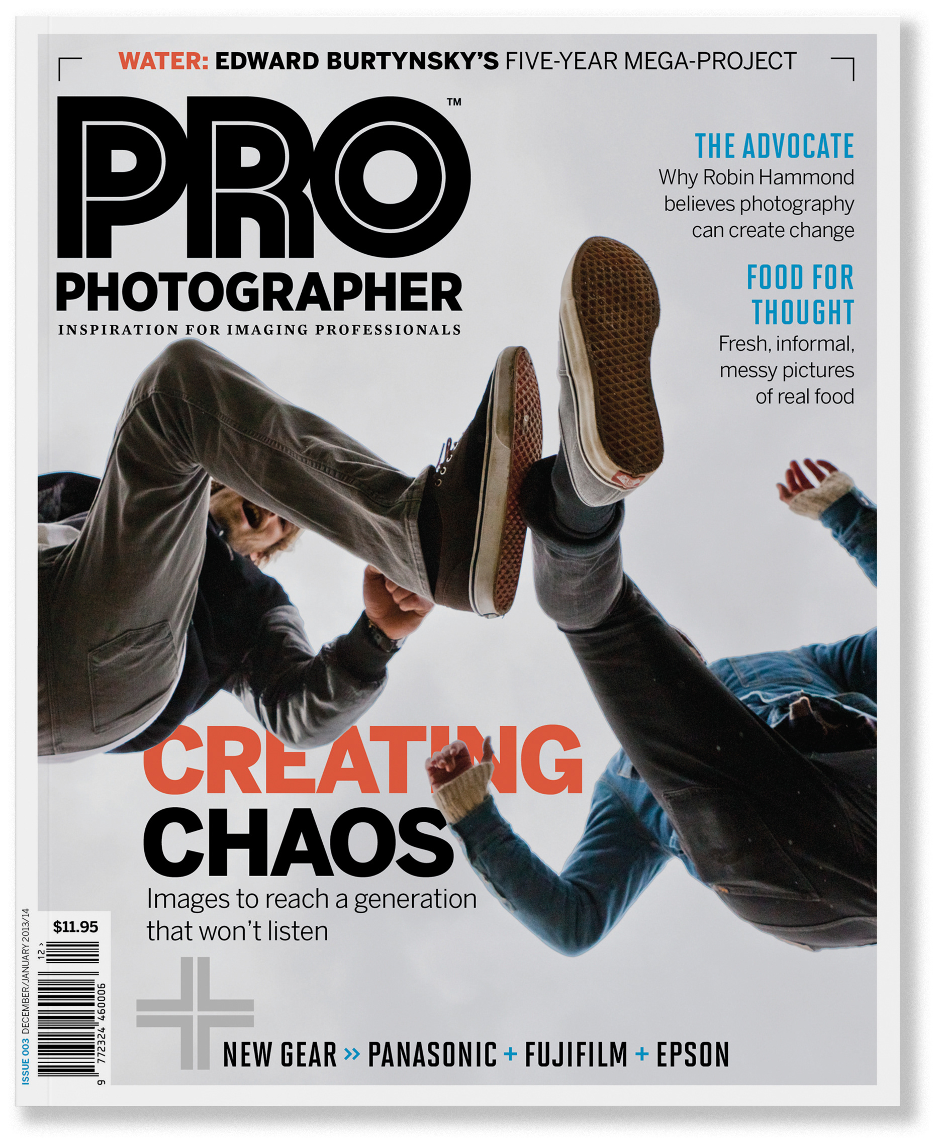 PRO Photographer cover - Creative Chaos. Designed by Marc Backwell