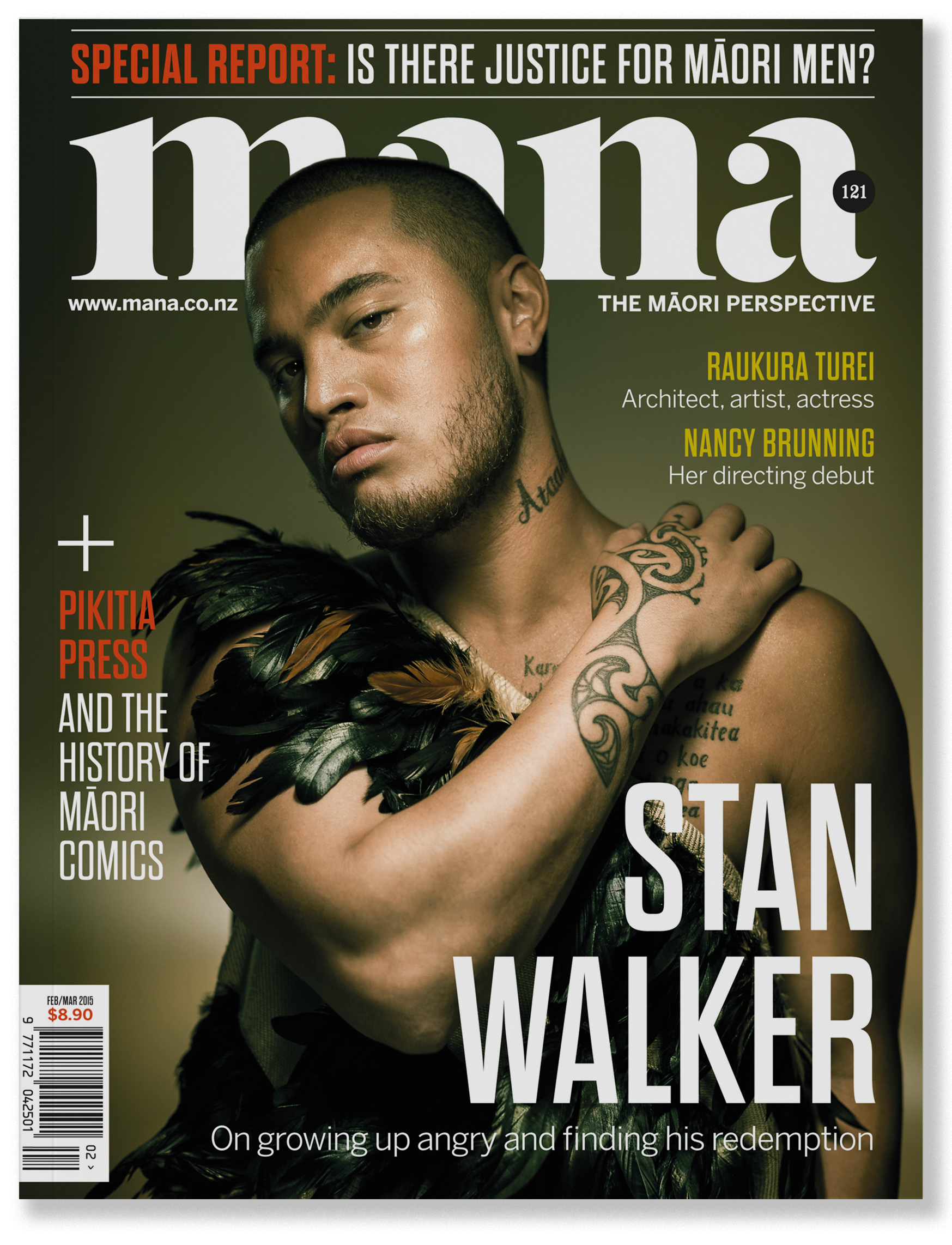 Mana cover - Stan Walker. Designed by Marc Backwell