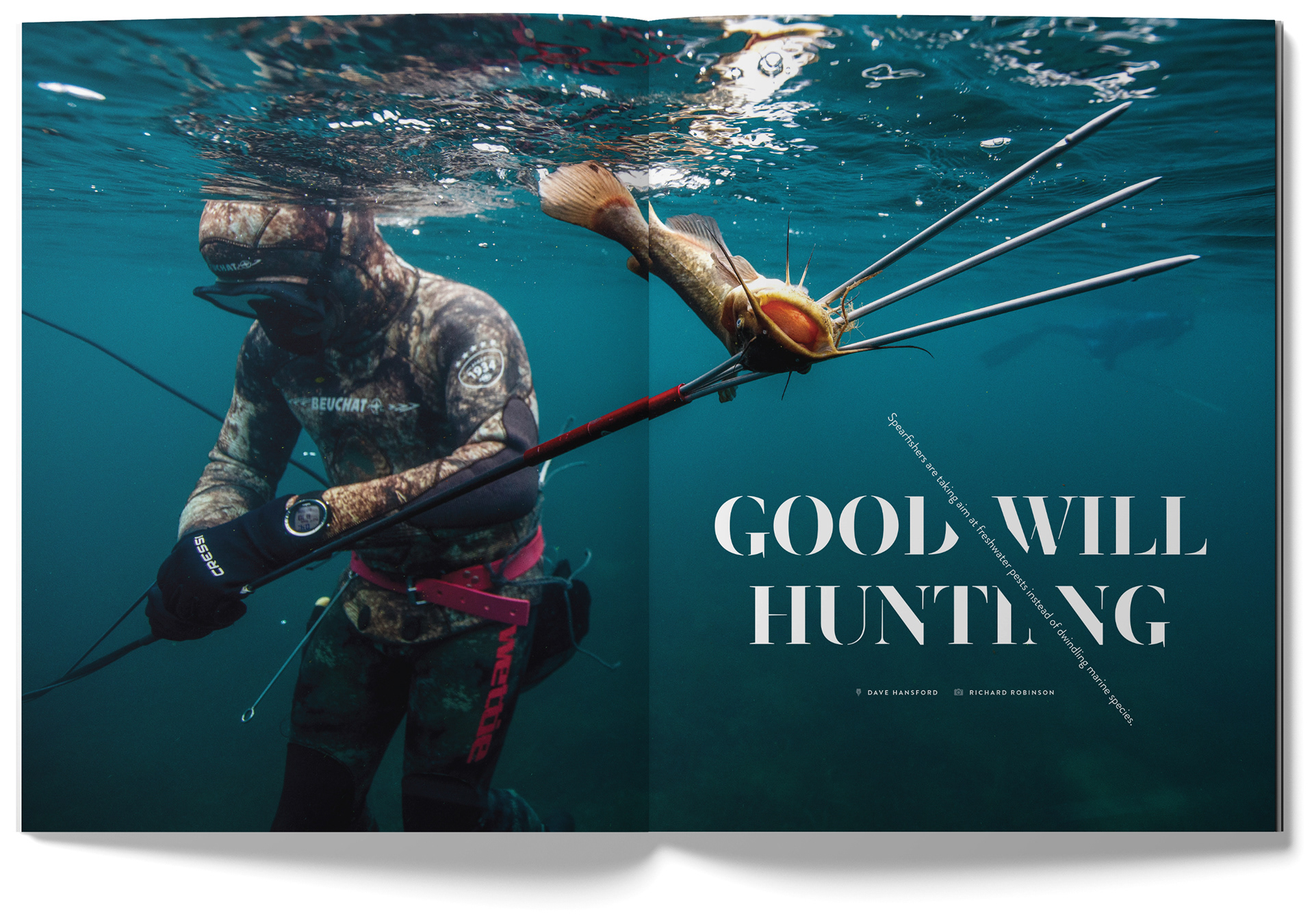 New Zealand Geographic Spread: Spear Fishing