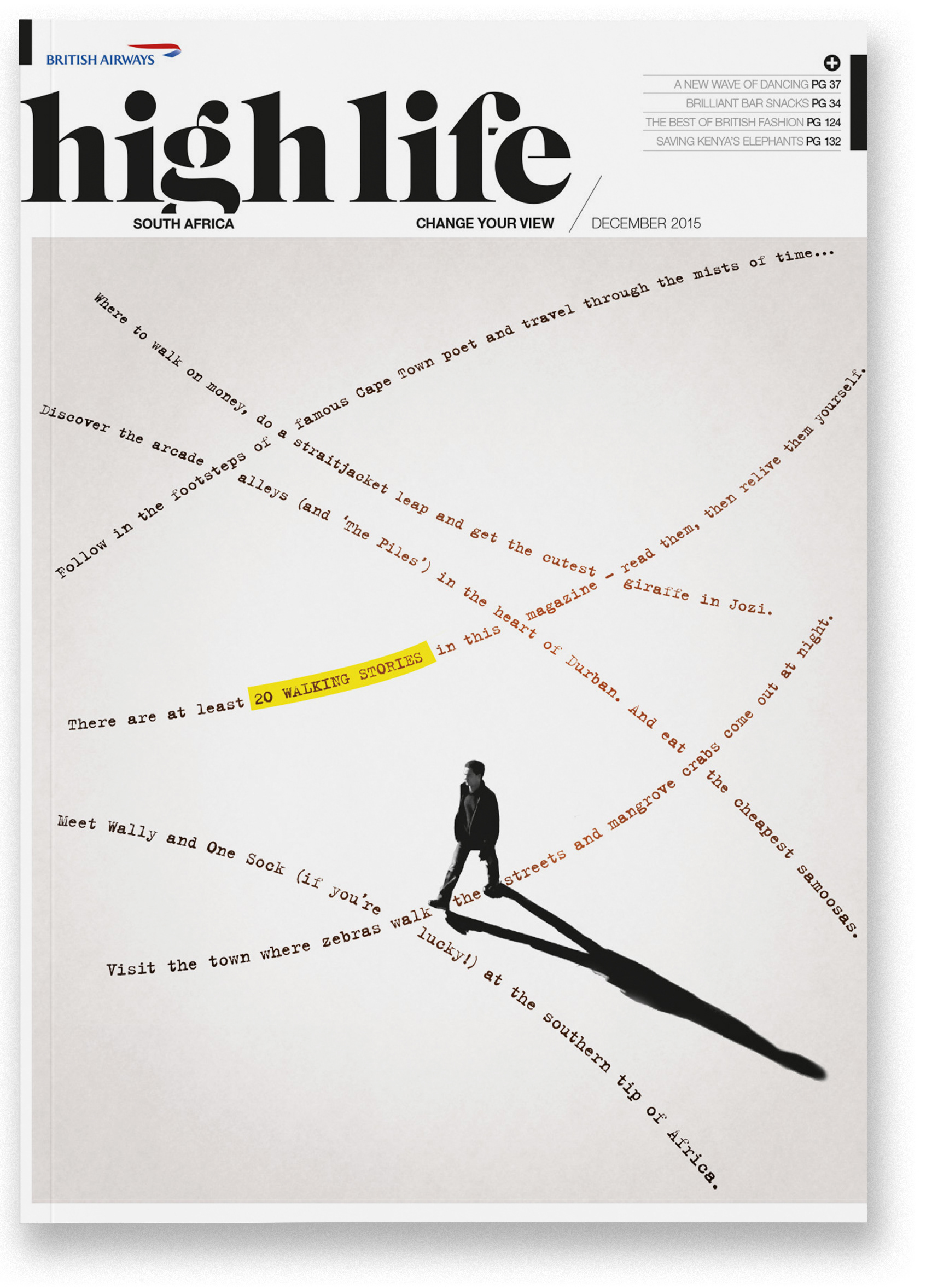 High Life SA cover - Walking. Designed by Marc Backwell
