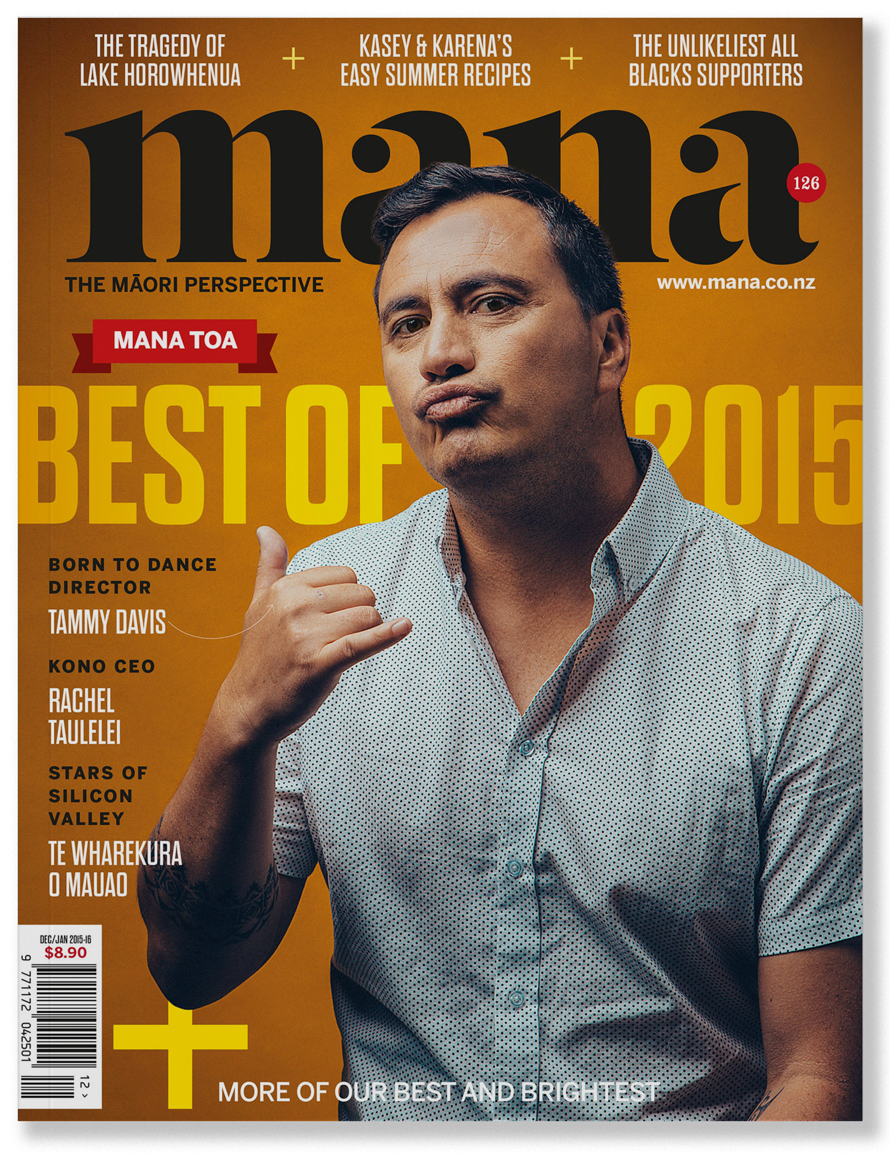 Mana cover - Best of 2015. Designed by Marc Backwell