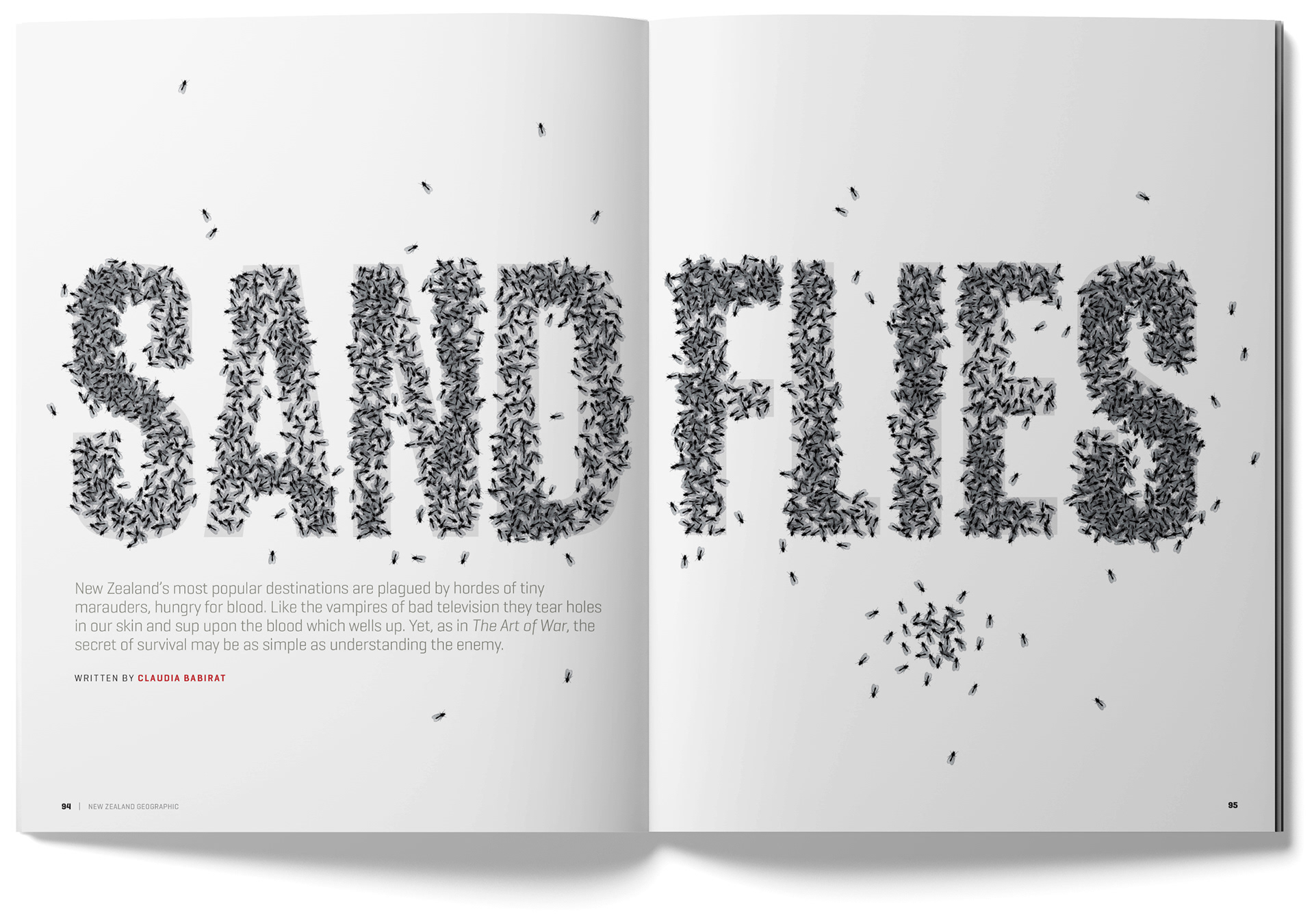 New Zealand Geographic Spread: Sandflies