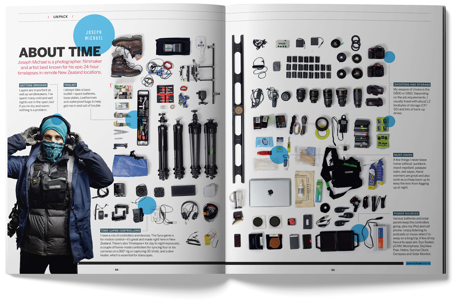 PRO Photographer department - Unpack. Designed by Marc Backwell