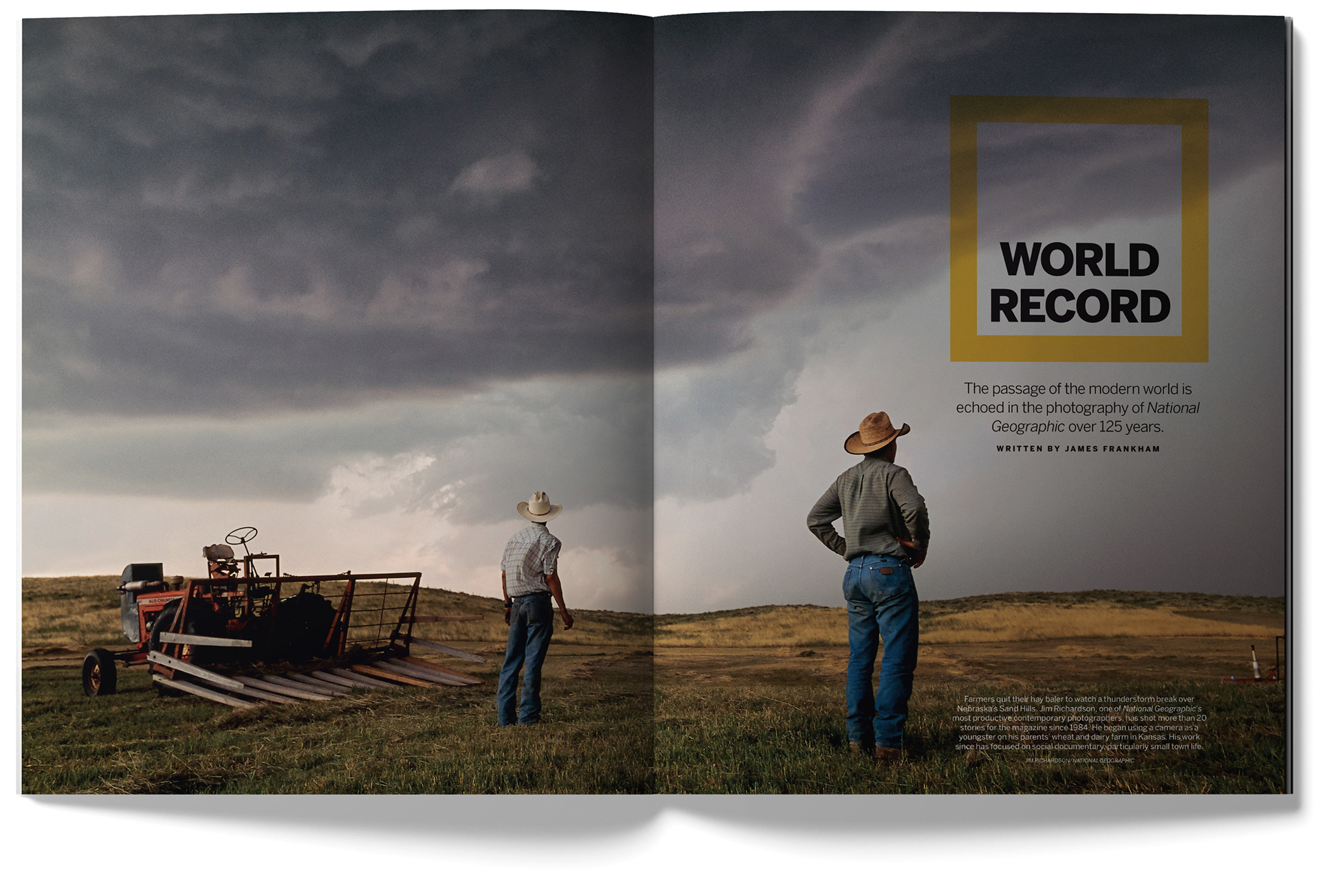 PRO Photographer feature - National Geographic 1. Designed by Marc Backwell