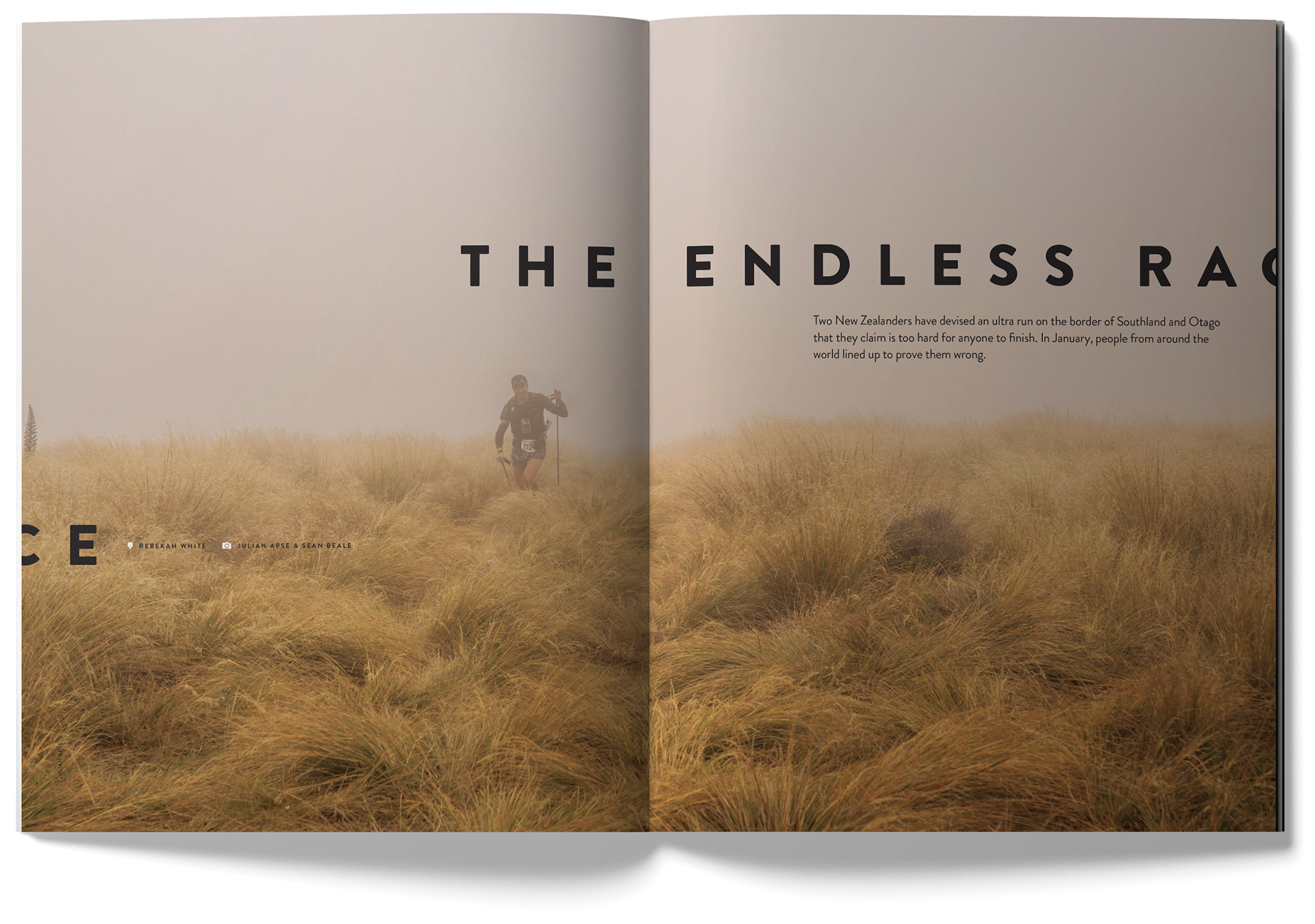 New Zealand Geographic Spread: The Endless Race 1