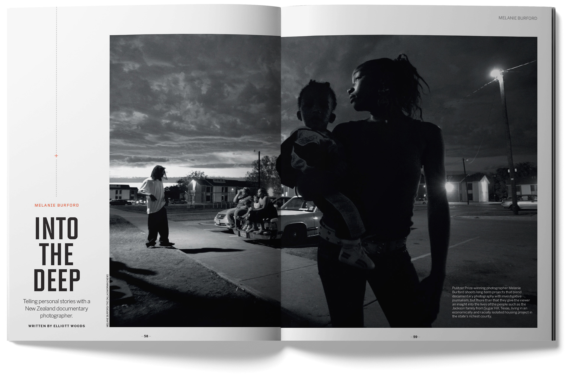 PRO Photographer feature - Mel Burford 1. Designed by Marc Backwell