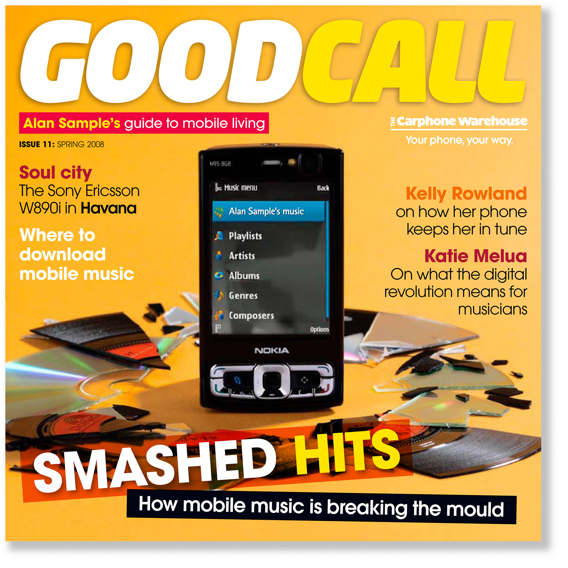 Good Call magazine cover - Smashed Hits. Designed by Marc Backwell