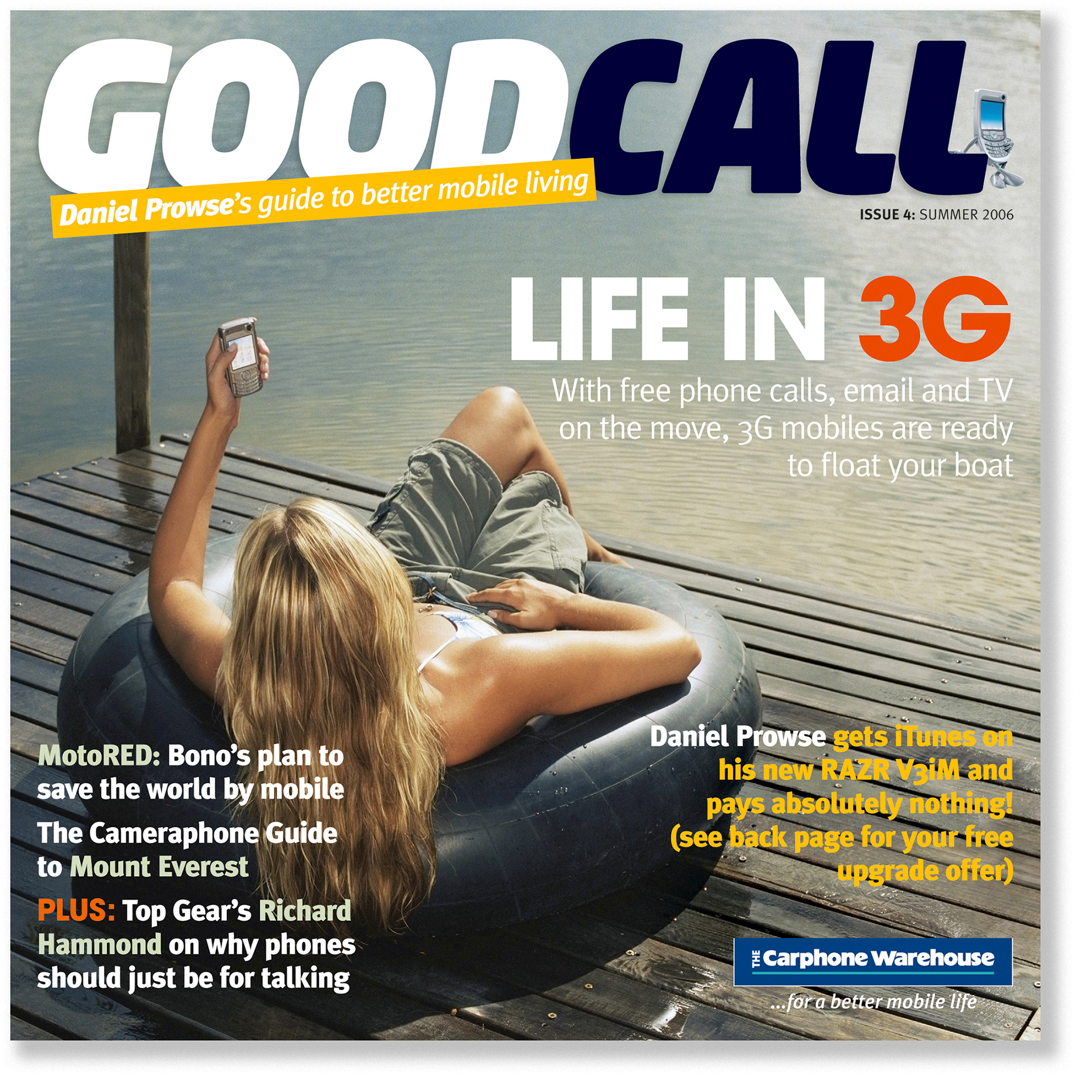 Good Call magazine cover - Life in 3G. Designed by Marc Backwell