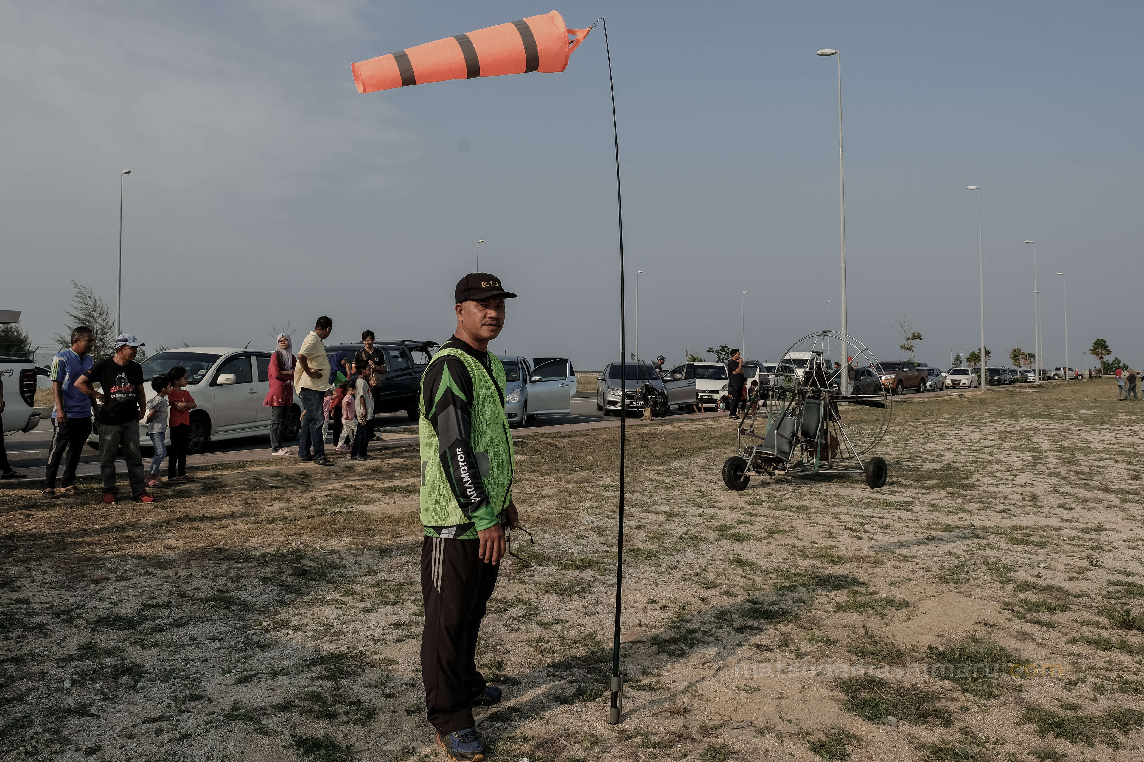 Wind sock at Kuala Terengganu Drawbridge