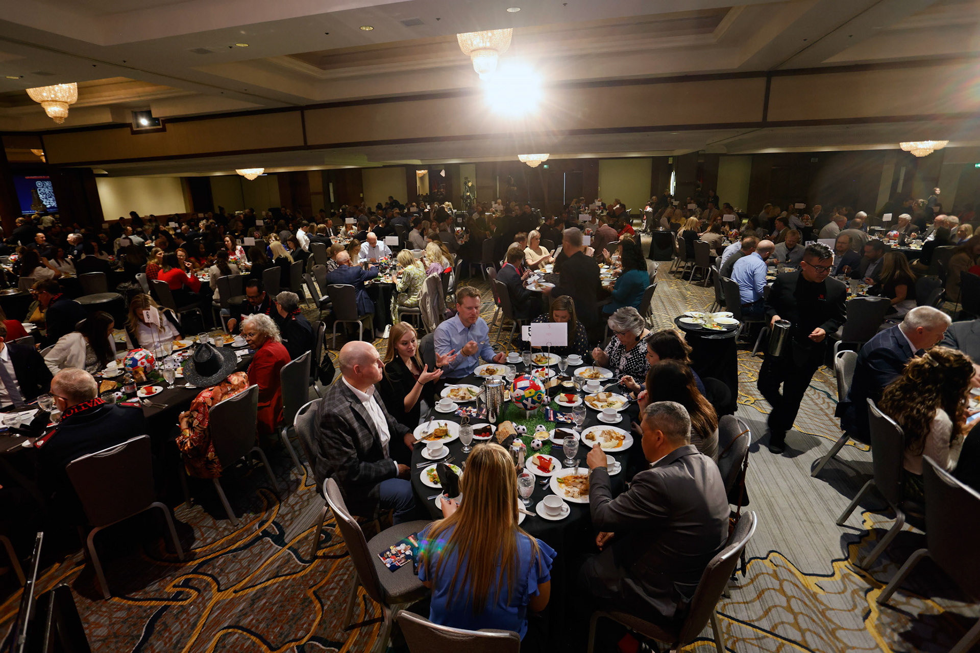 Corporate donors and other participants attend the Salvation Army, Kansas/Eastern Missouri Division's Civic Luncheon with  guest speaker, Matt Besler in Kansas City, Mo., Thursday, May 7, 2026.  (Photo/Colin E. Braley)