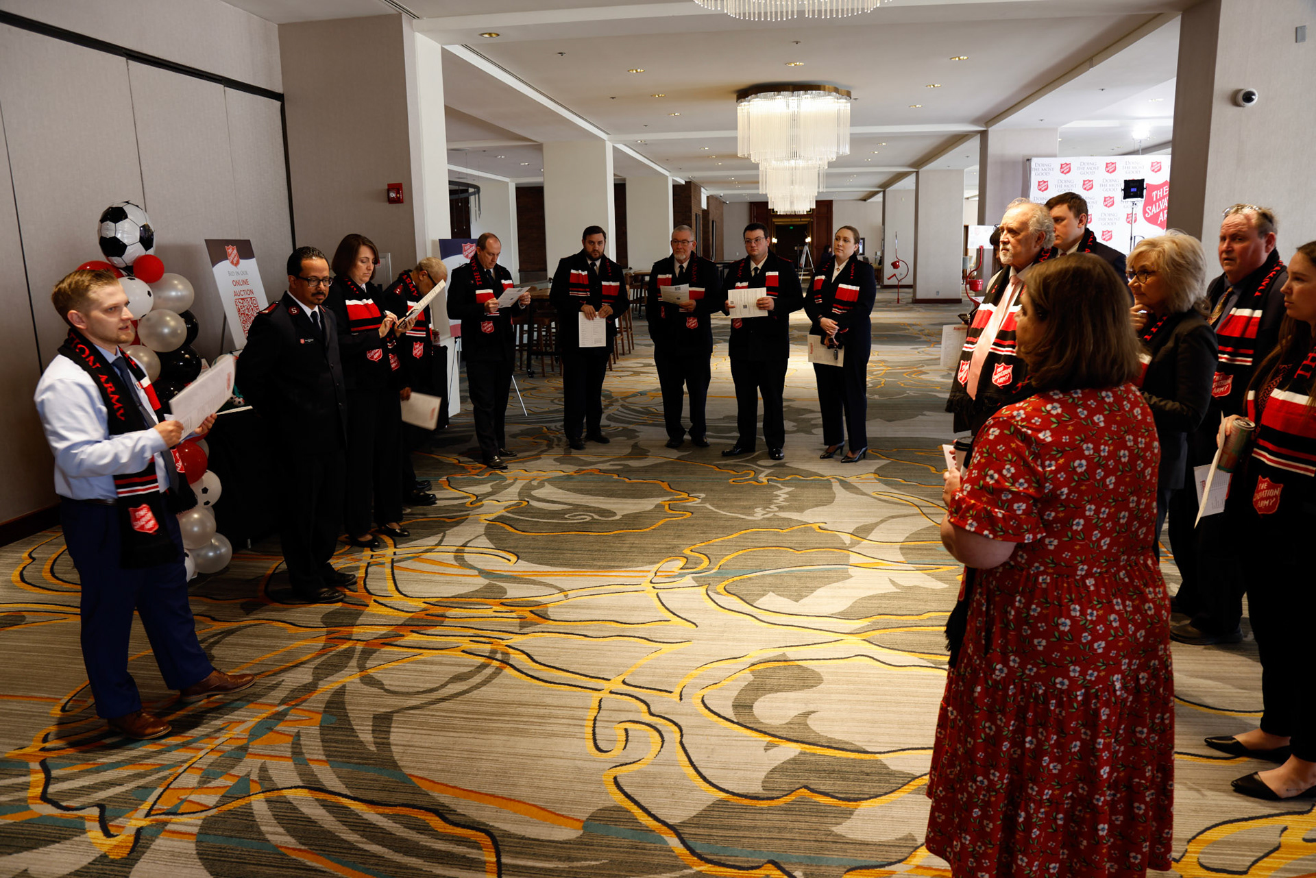 Corporate donors and other participants attend the Salvation Army, Kansas/Eastern Missouri Division's Civic Luncheon with  guest speaker, Matt Besler in Kansas City, Mo., Thursday, May 7, 2026.  (Photo/Colin E. Braley)
