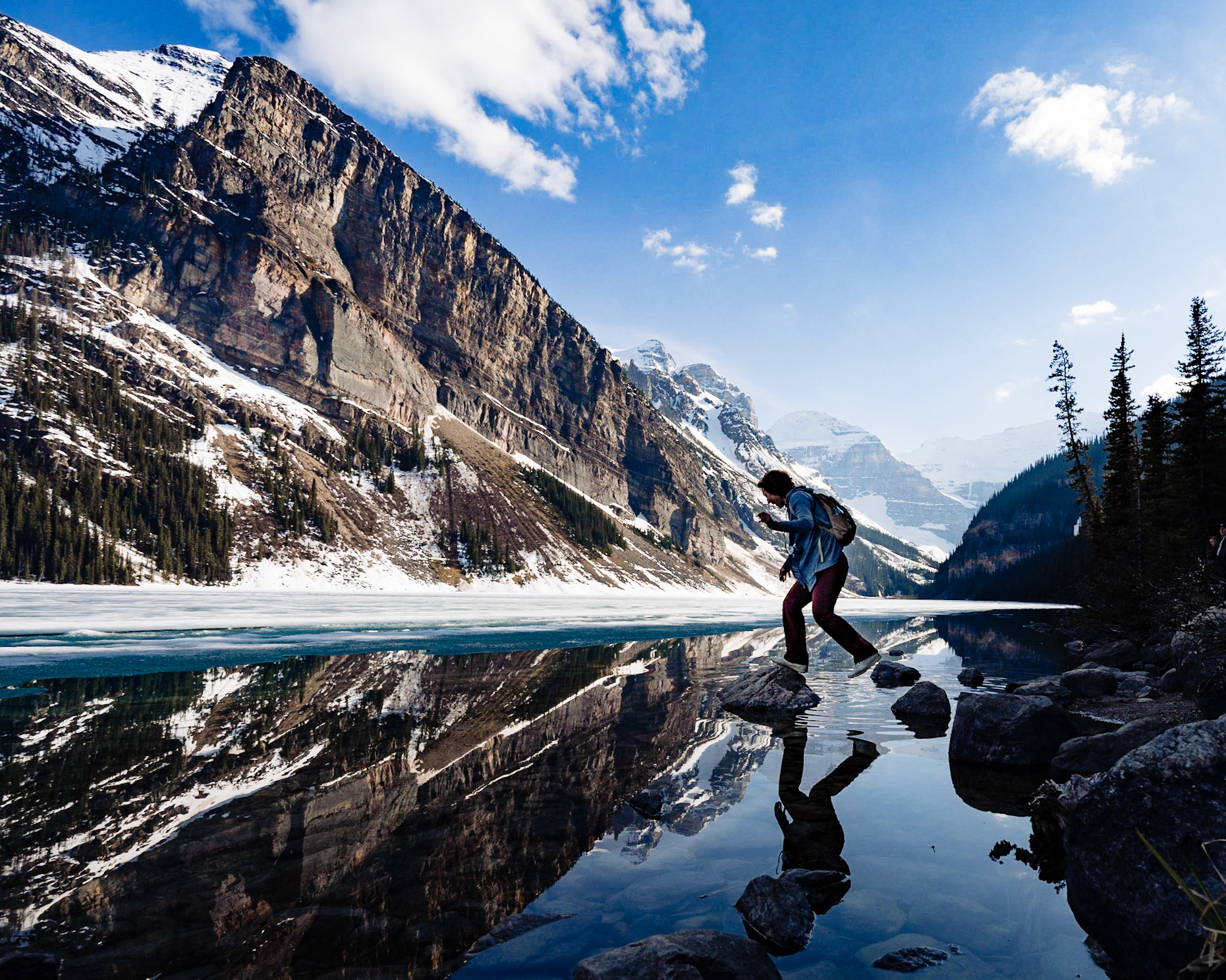 View of Fairview Mountain at Lake Louise
