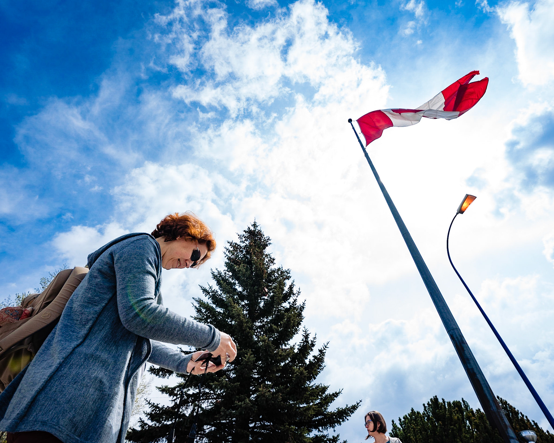 Canadian flag at Dead Man's Flats