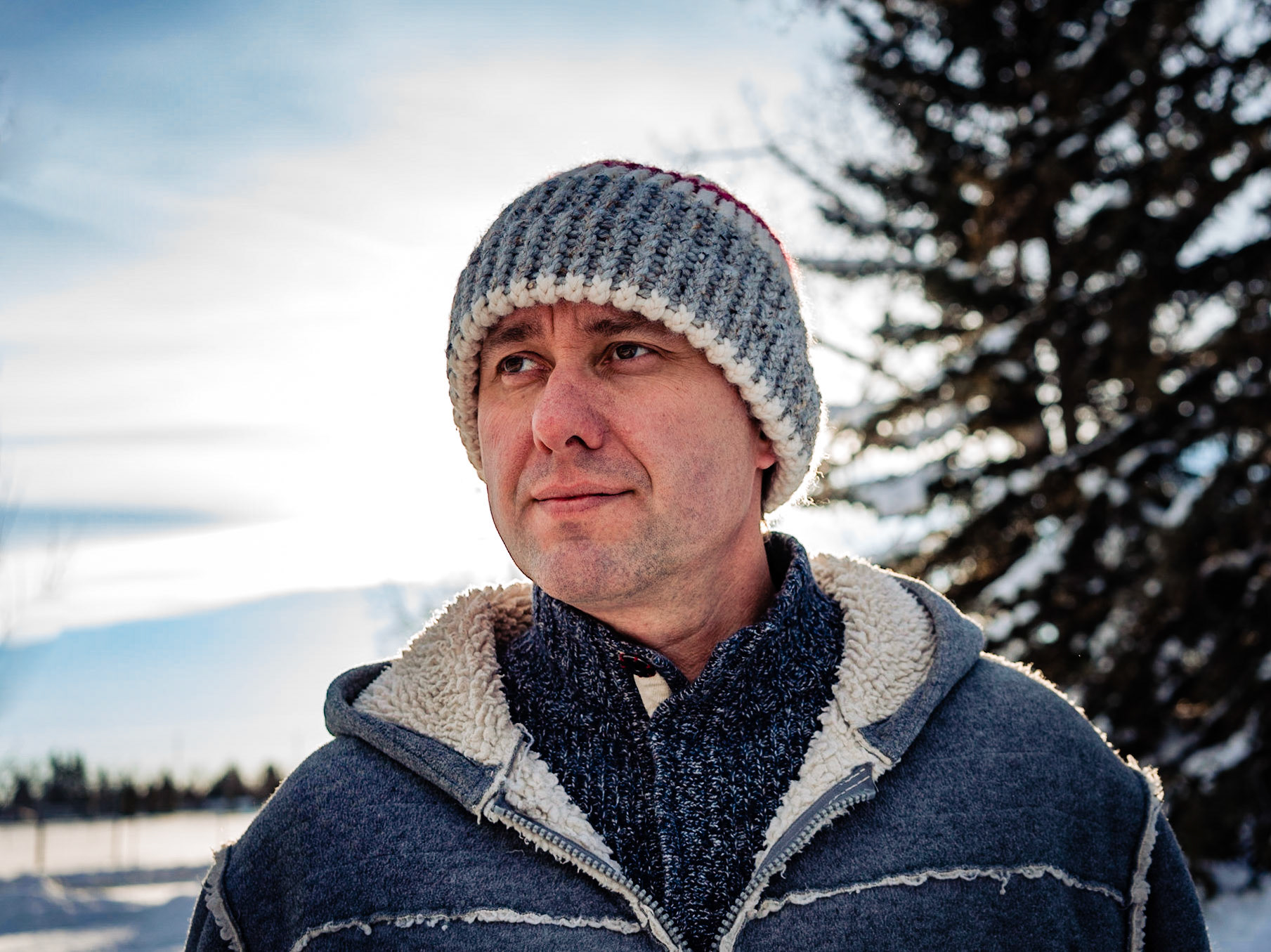 Winter portrait of Sergiy