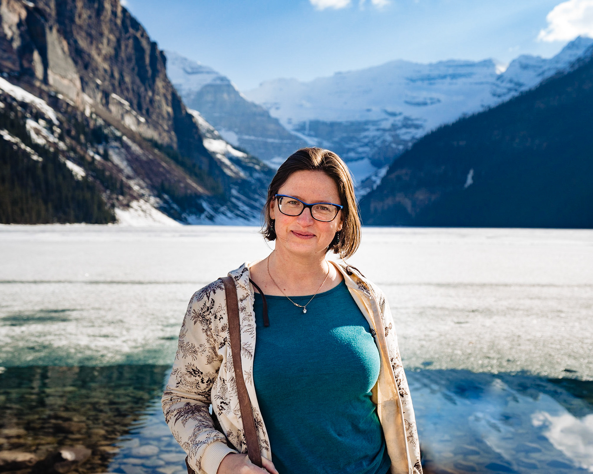 Olena's portrait at Lake Louise