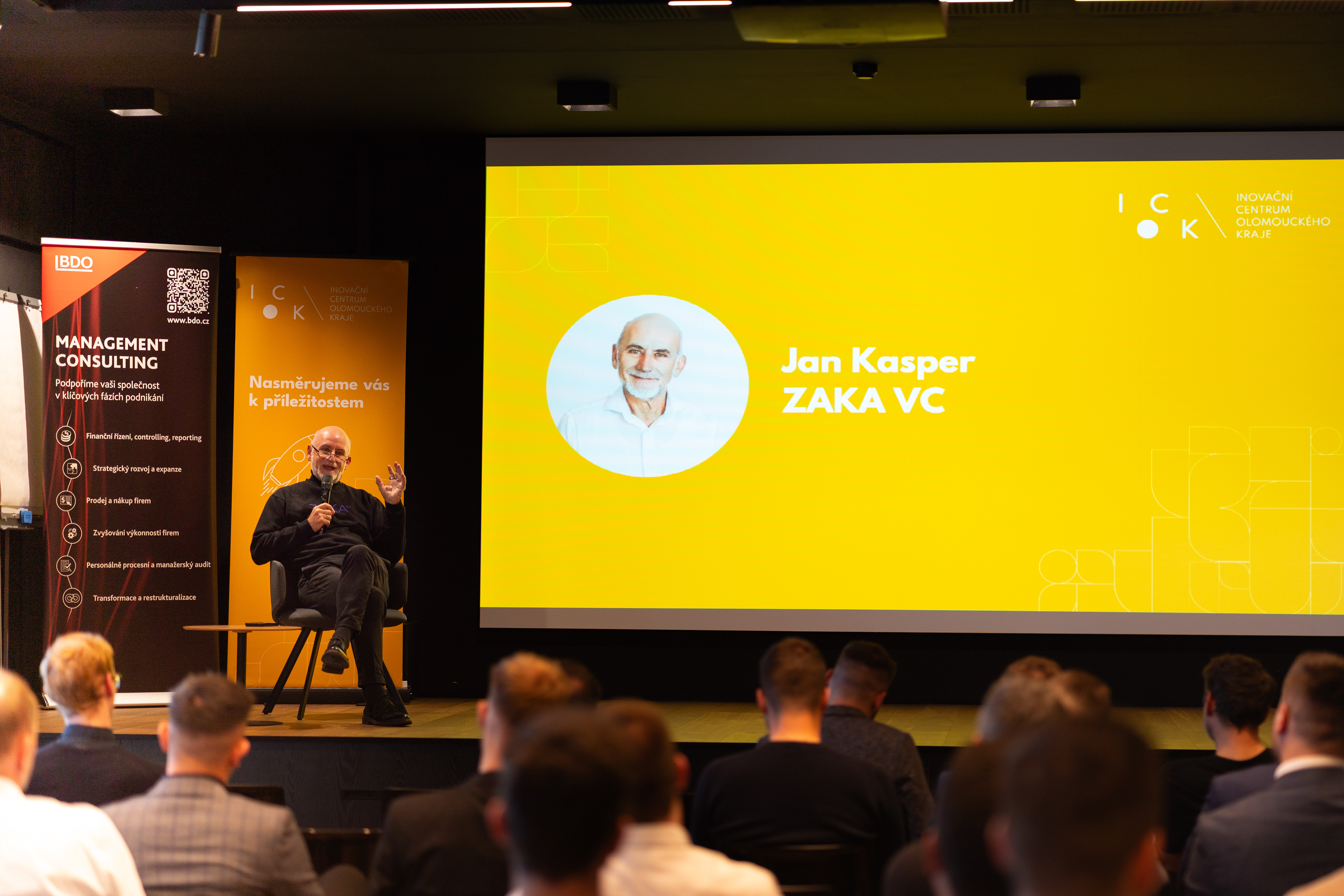Angels club, ICOK, Inovační centrum olomouckého kraje, fotograf event, startup event, invectice, jan Kasper, ZAKA VC