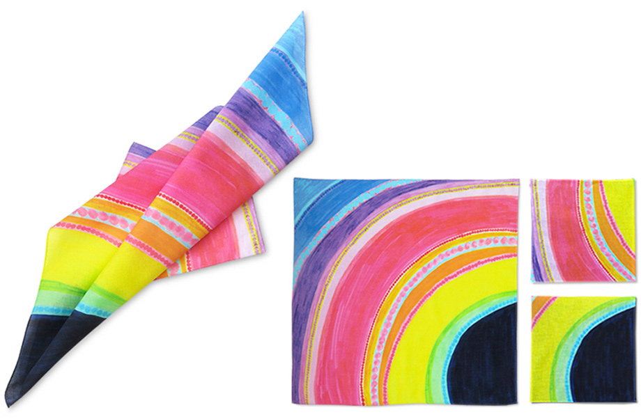 ハンカチーフのテキスタイルデザイン