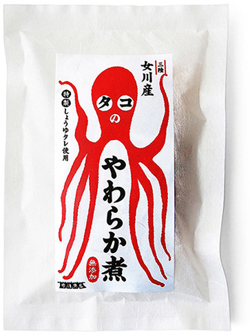「タコのやわらか煮」パッケージ