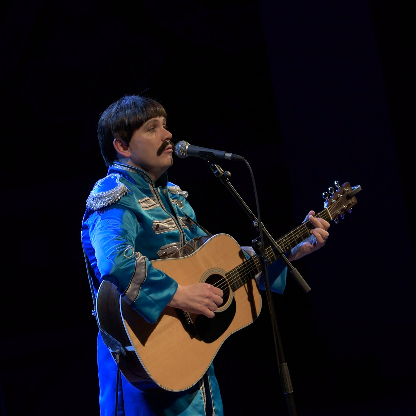 The Mersey Beatles @merseybeatles performing a tribute to “The Beatles” at @palaumusicacat