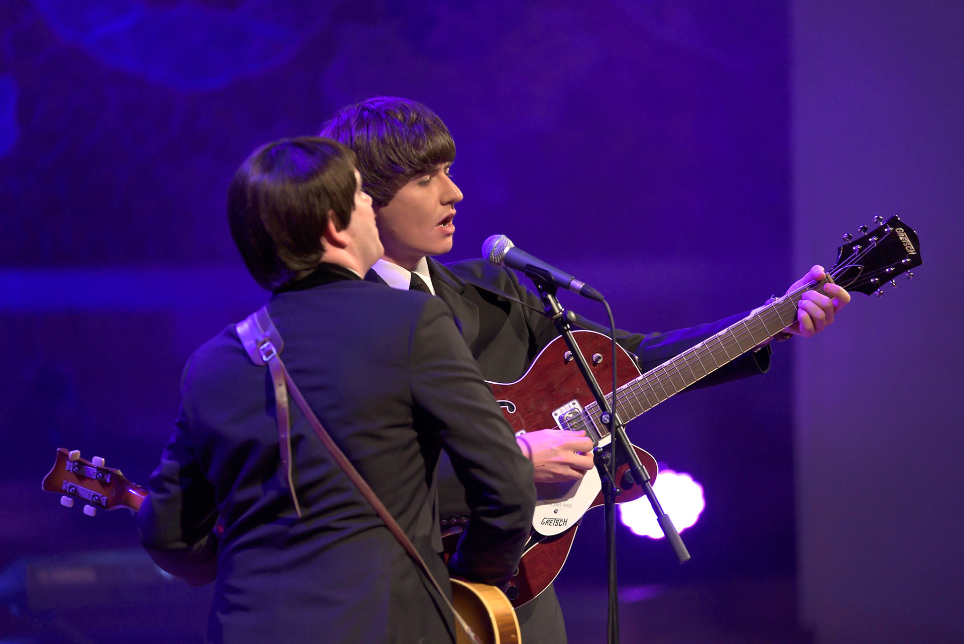 The Mersey Beatles @merseybeatles performing a tribute to “The Beatles” at @palaumusicacat