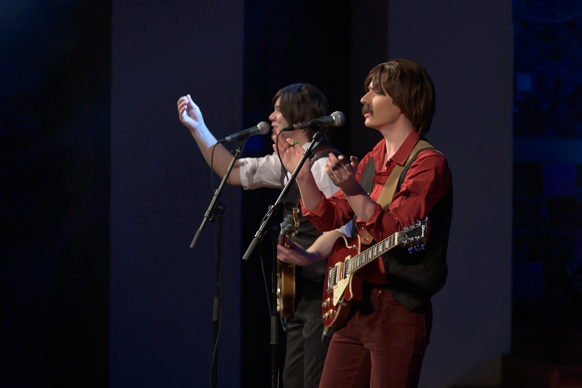The Mersey Beatles @merseybeatles performing a tribute to “The Beatles” at @palaumusicacat