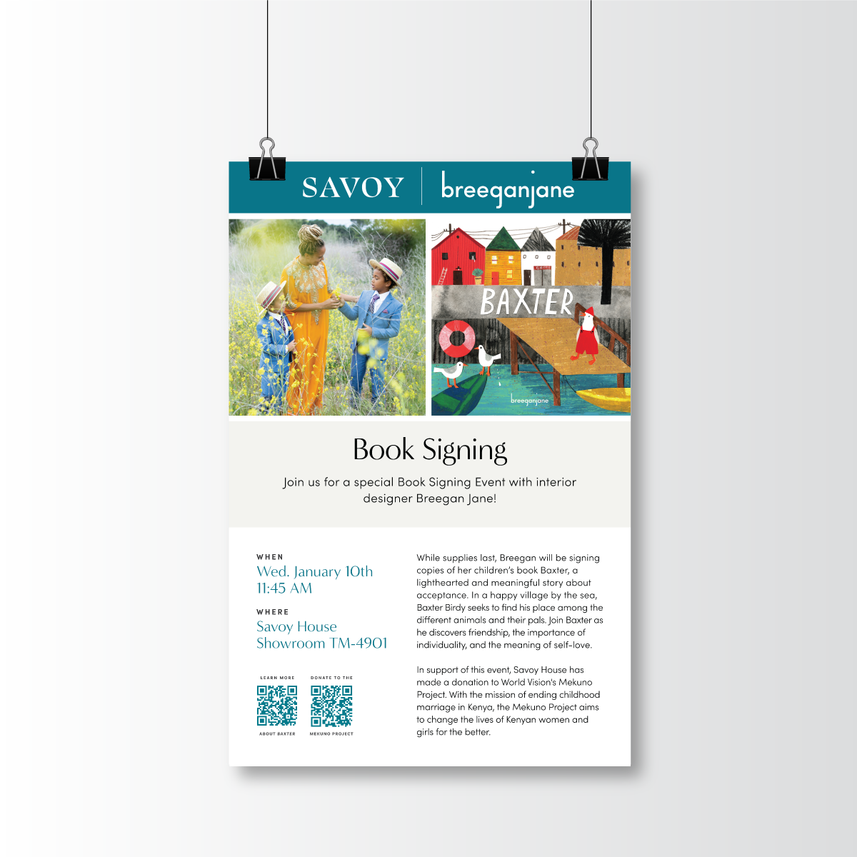 Poster - Book Signing Event