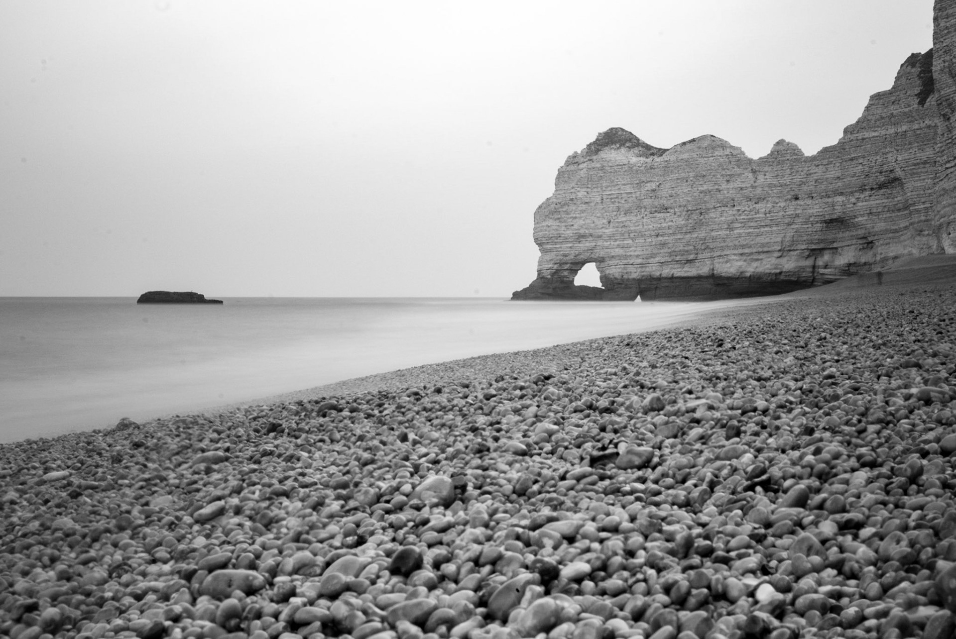 Etretat sans couleurs
