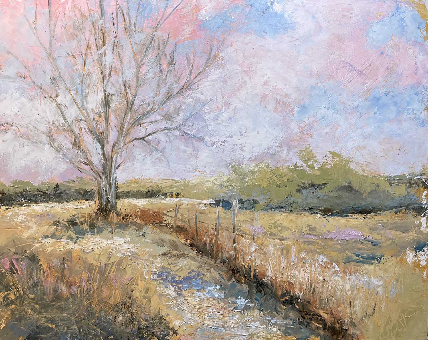 Terra's Pasture, 16" x 20", oil