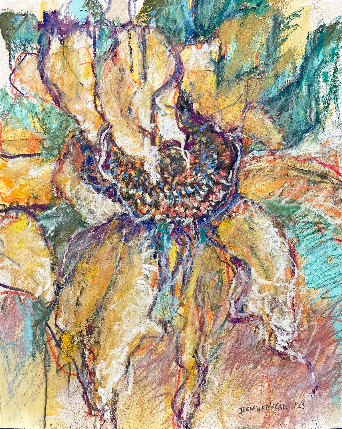 #52 Garden Series, 8" x 10", pastel, paper