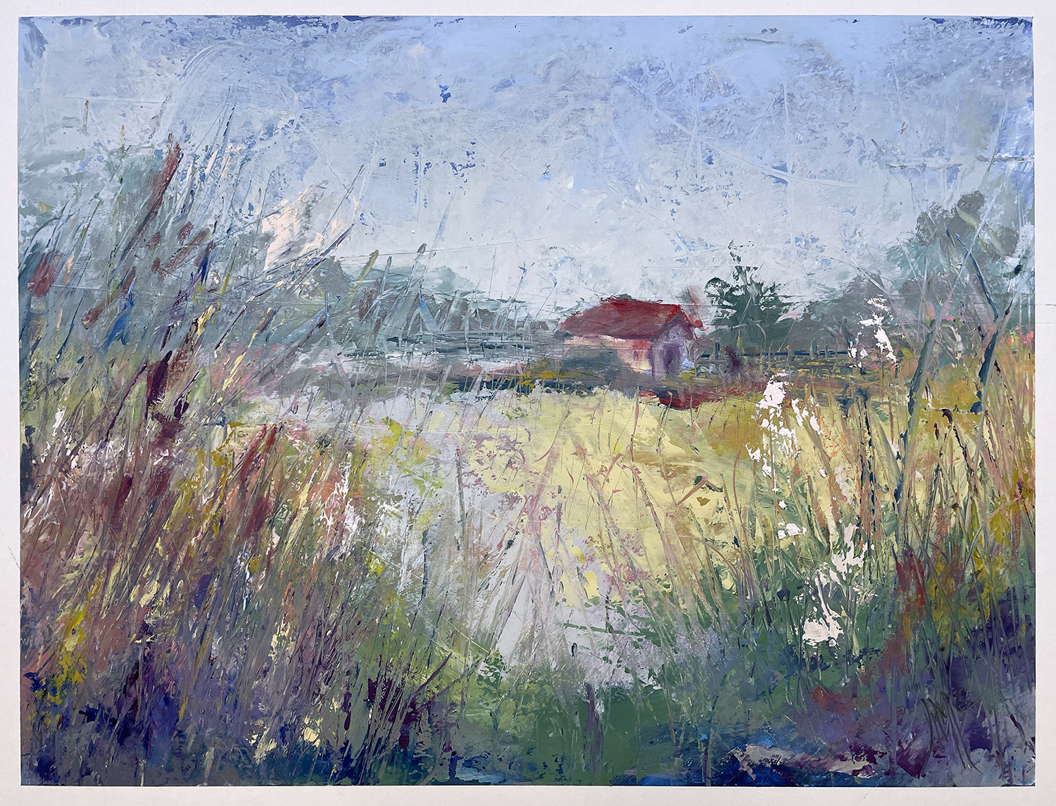 Morning Walk, pastel, 10" x 8", paper