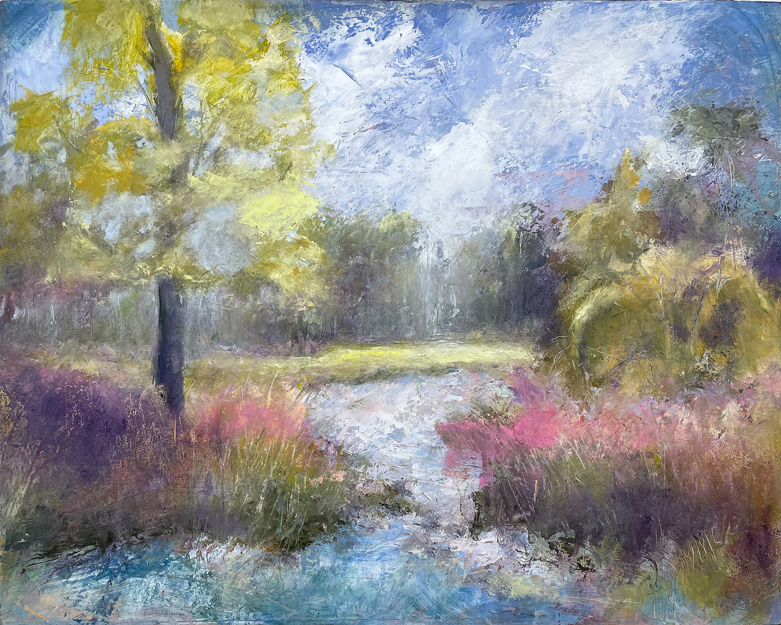 Spring Creek, 16" x 20", oil