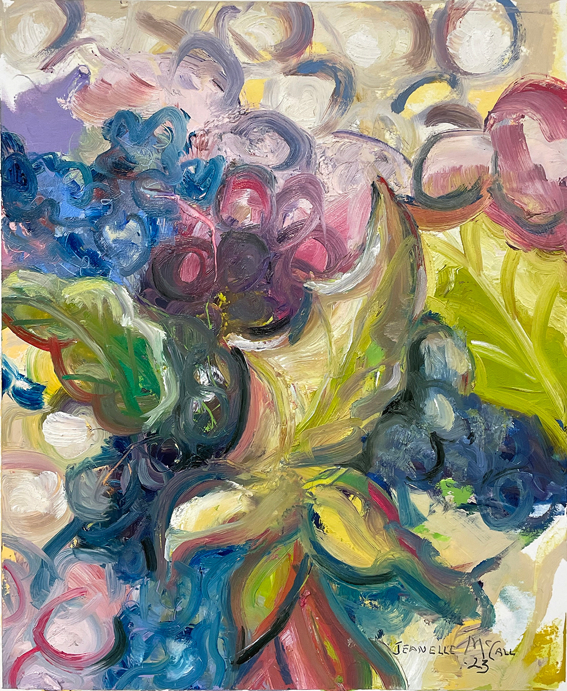 #49 Garden Series, 8" x 10", oil, paper