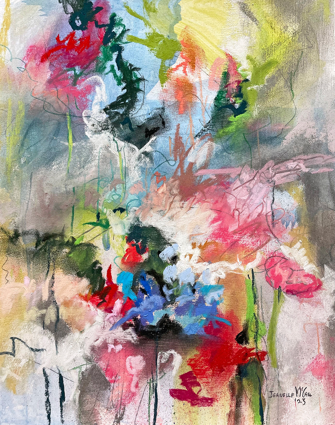 #53 Garden Series, 8" x 10", pastel, paper