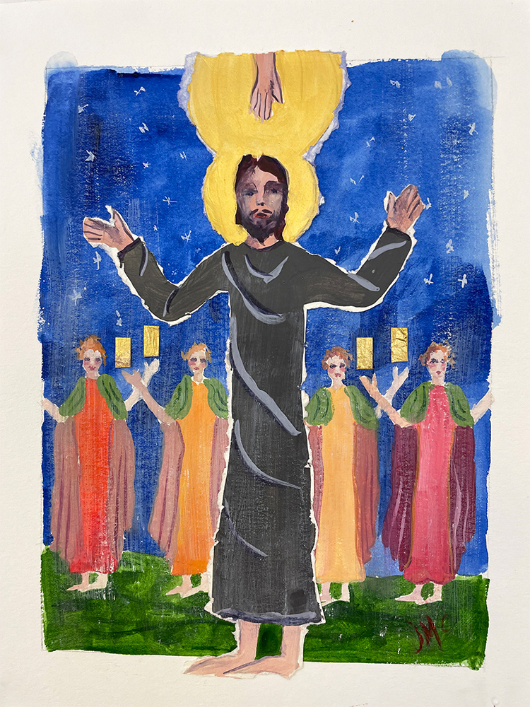 Unique Gifts, Trust Class Series, 8" x 10", acrylic, paper