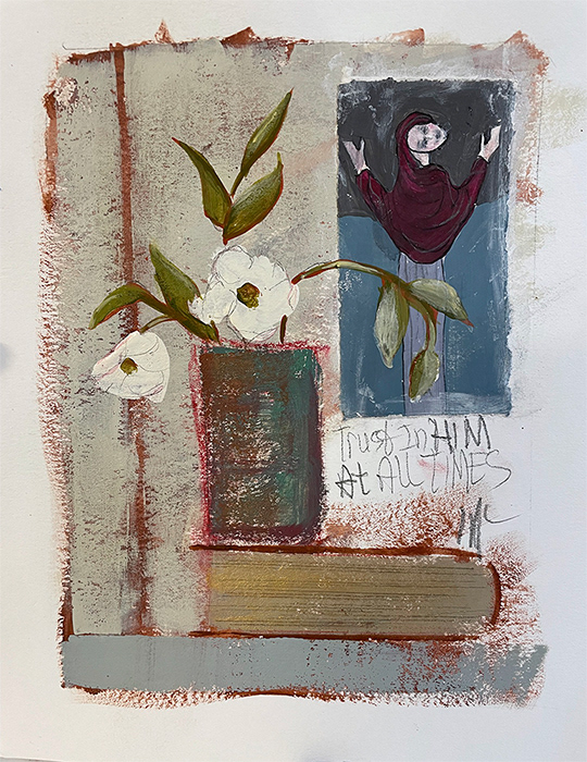 Trust Class Series, 8" x 10", acrylic, paper