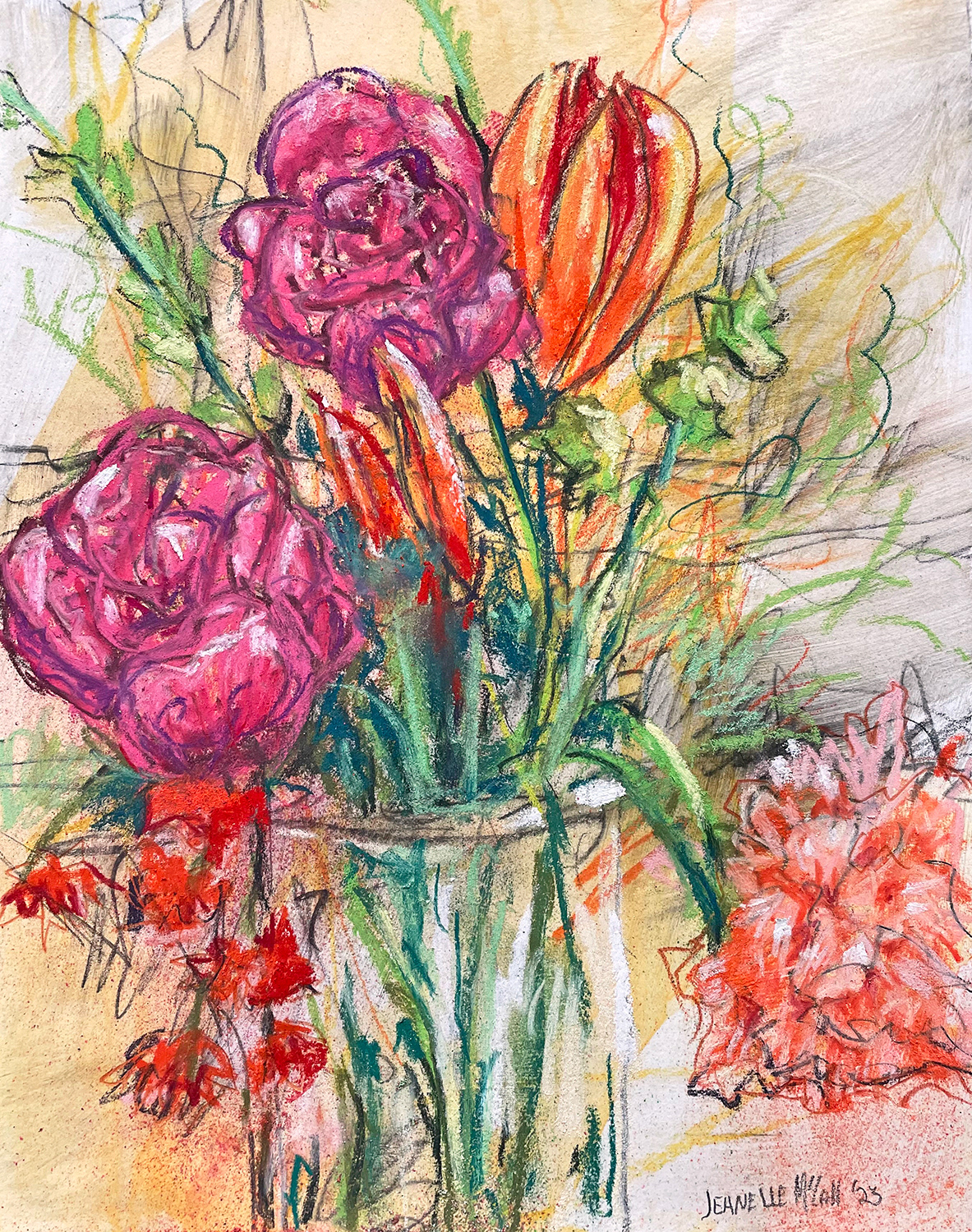 #50 Garden Series, 8" x 10", pastel, paper